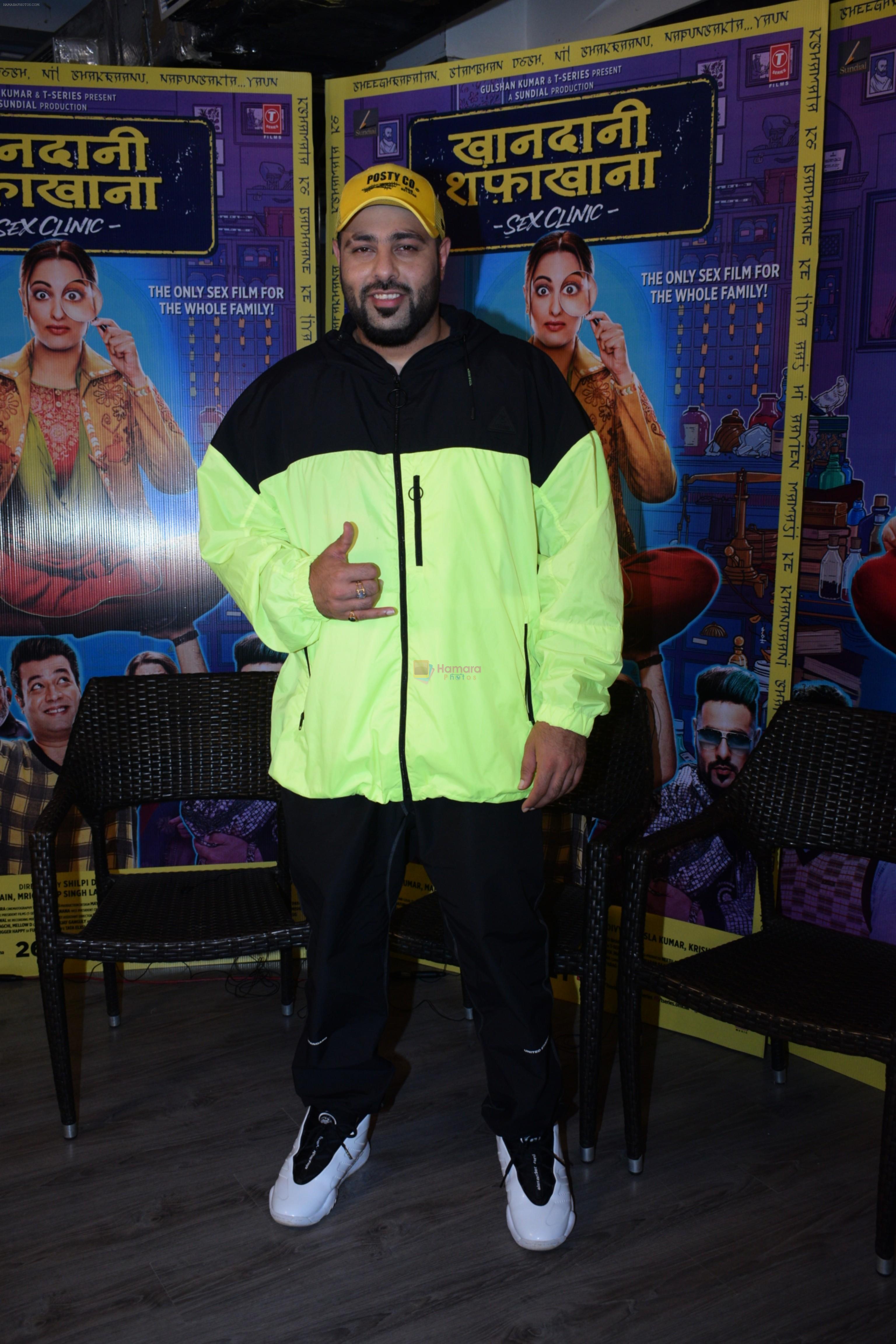 Badshah for the promotions of film Khandaani Shafakhana at Tseries office in andheri on 21st June 2019