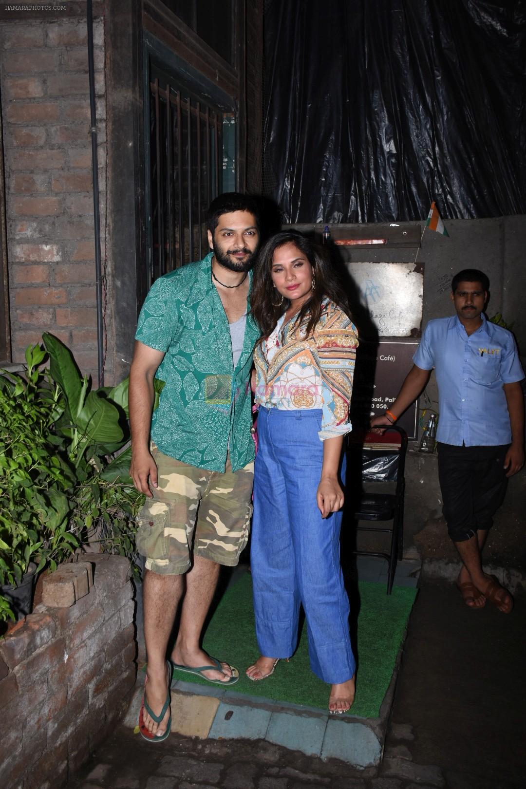 Richa Chadda, Ali Fazal spotted at pali village cafe in bandra on 7th July 2019