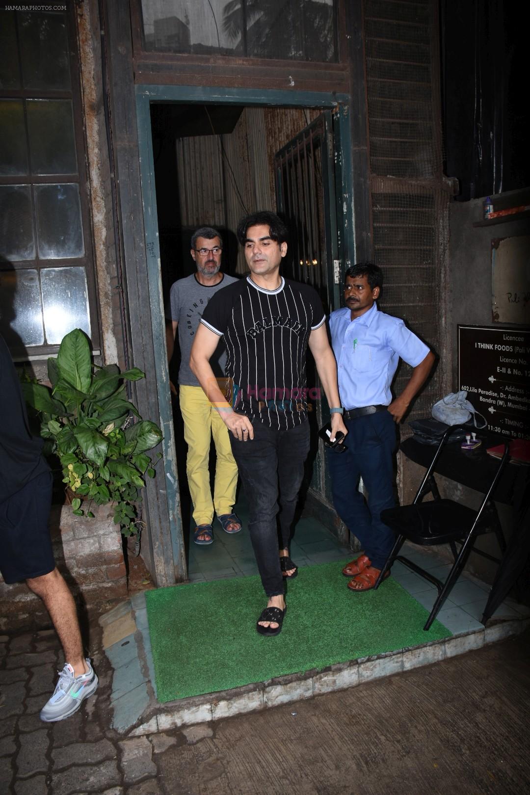 Arbaaz Khan spotted at palli village cafe bandra on 7th July 2019