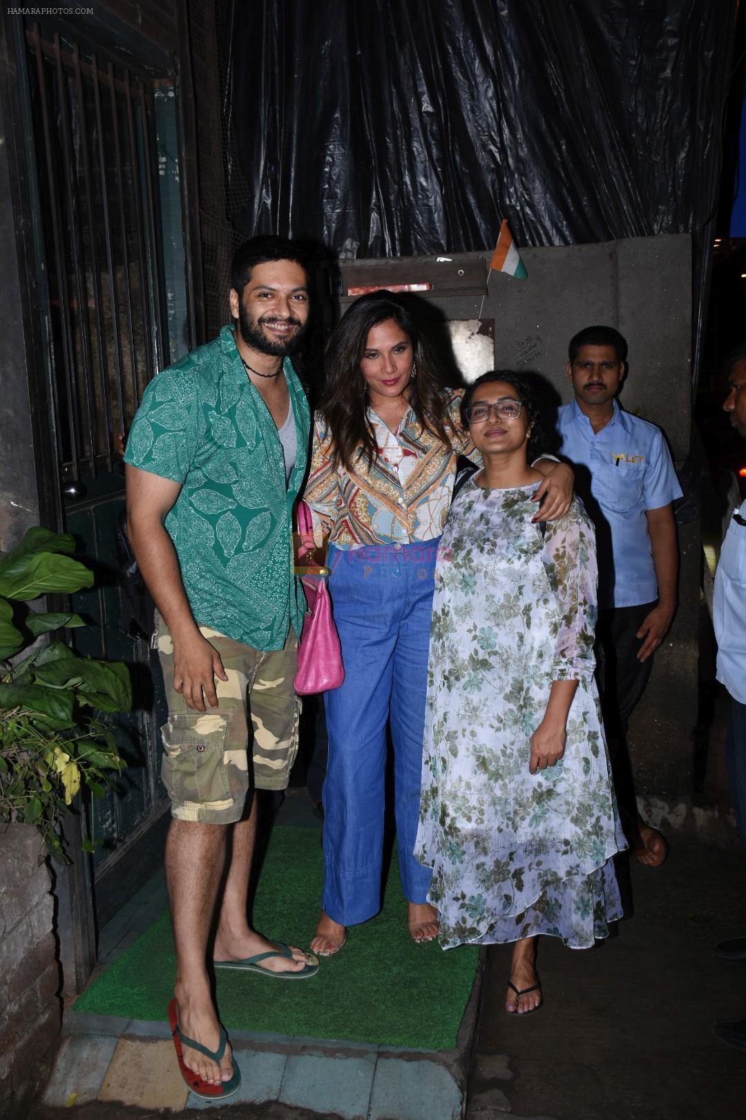 Richa Chadda, Ali Fazal & Parvathy spotted at pali village cafe in bandra on 7th July 2019