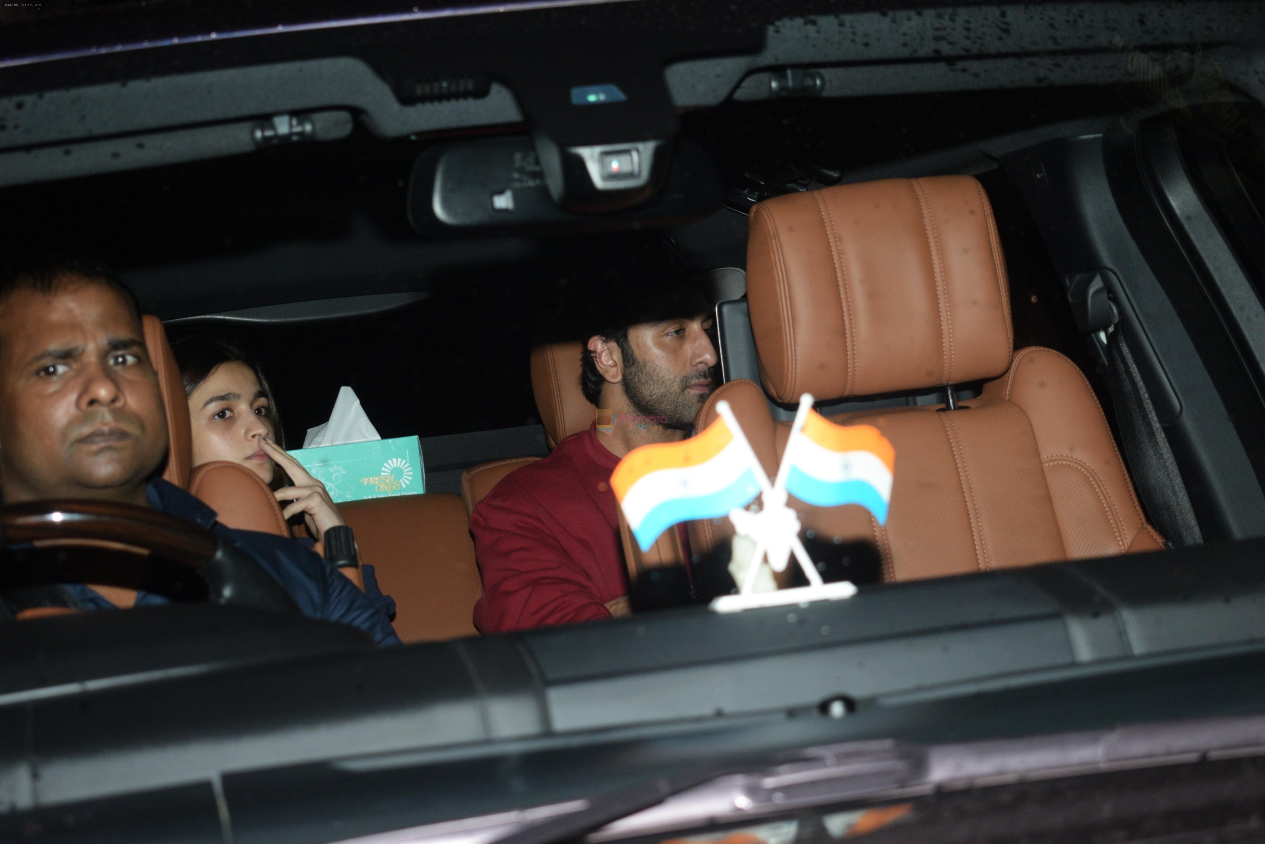 Ranbir Kapoor & Alia Bhatt spotted at Anand Pandit's office in juhu on 8th July 2019