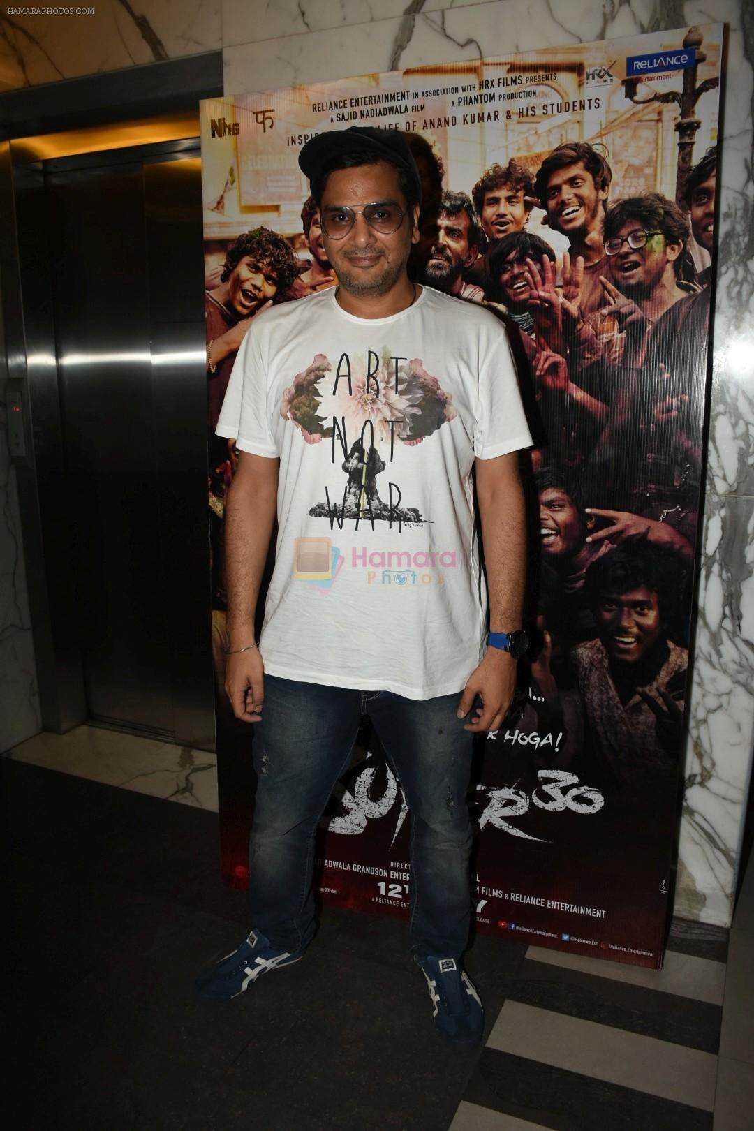 Mukesh Chabbra at the Screening of film Super 30 in Yashraj studios, Andheri on 10th July 2019