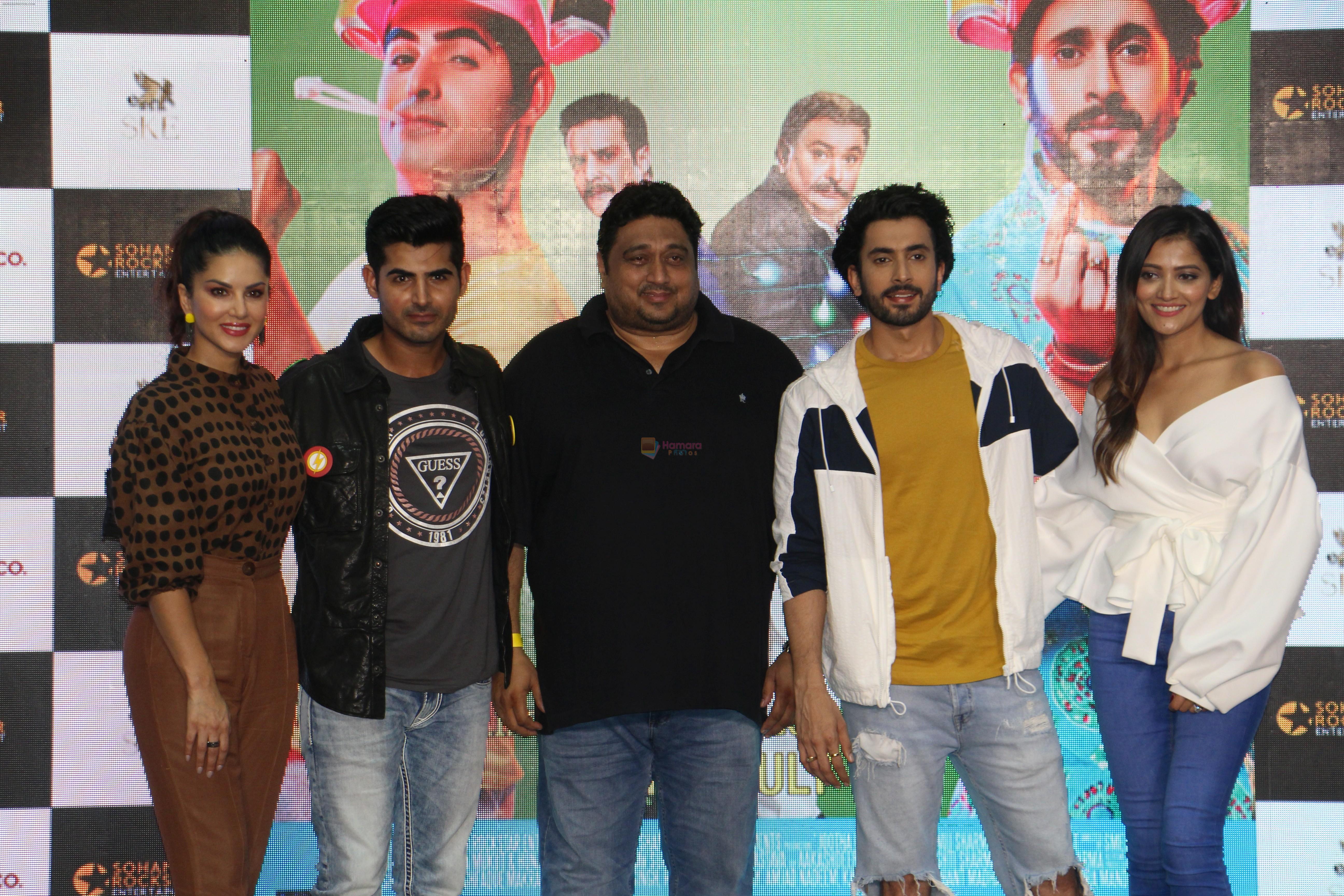 Sunny Leone, Smeep Kang, Sunny Singh Nijjar, Omkar Kapoor, at the Song Launch Funk Love from movie Jhootha Kahin Ka on 11th July 2019