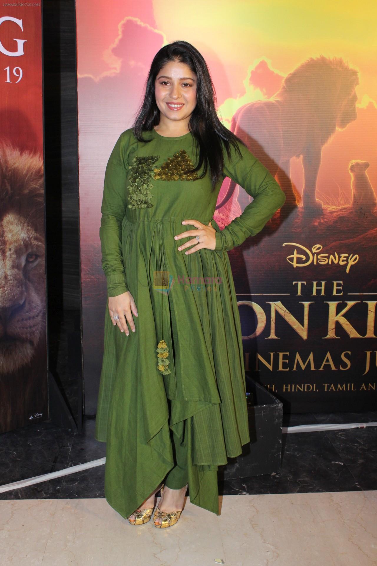 Sunidhi Chauhan at the Special screening of film The Lion King on 18th July 2019