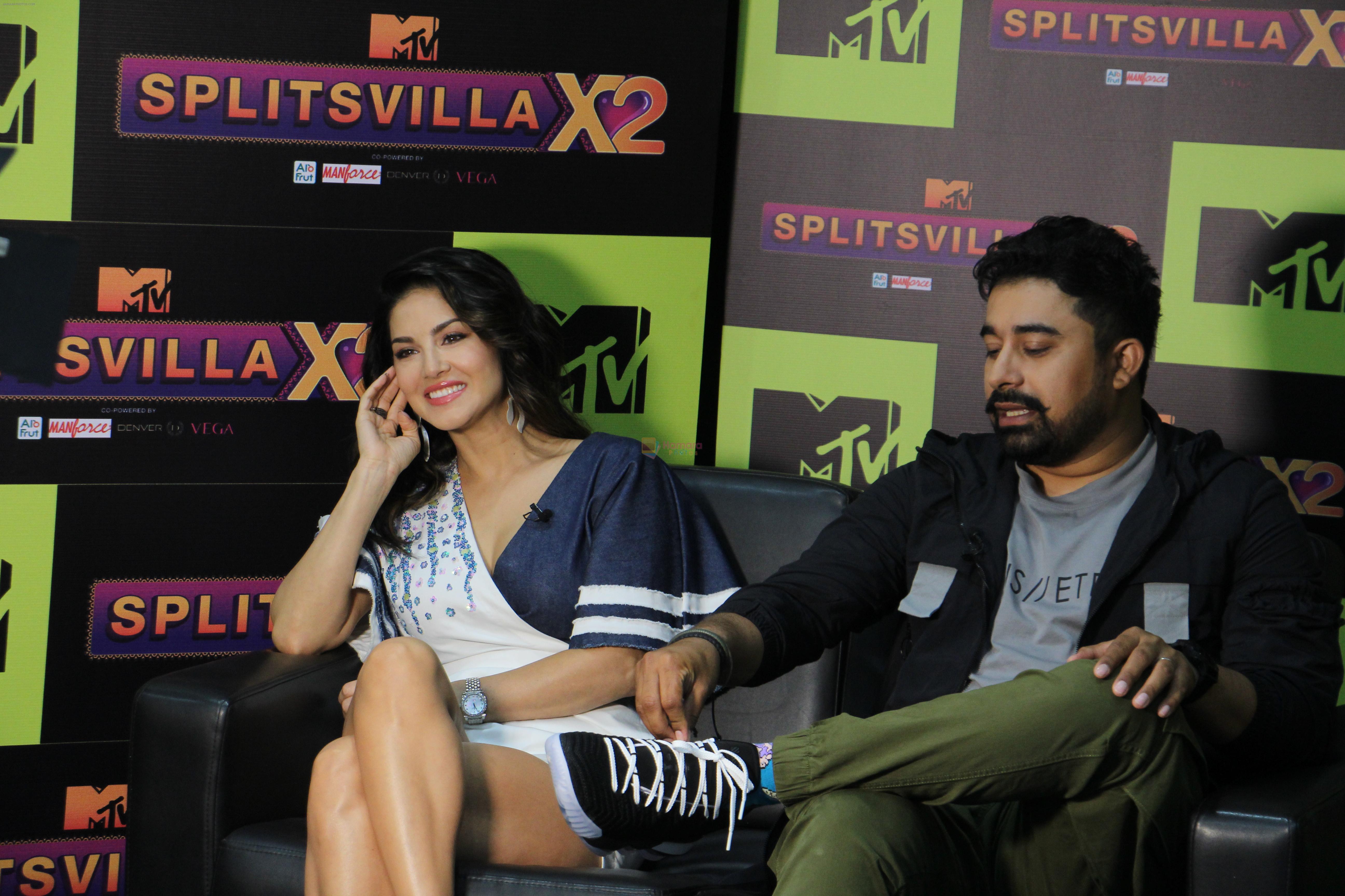 Rannvijay Singh, Sunny Leone at the Launch of Mtv splitsvilla on 17th July 2019