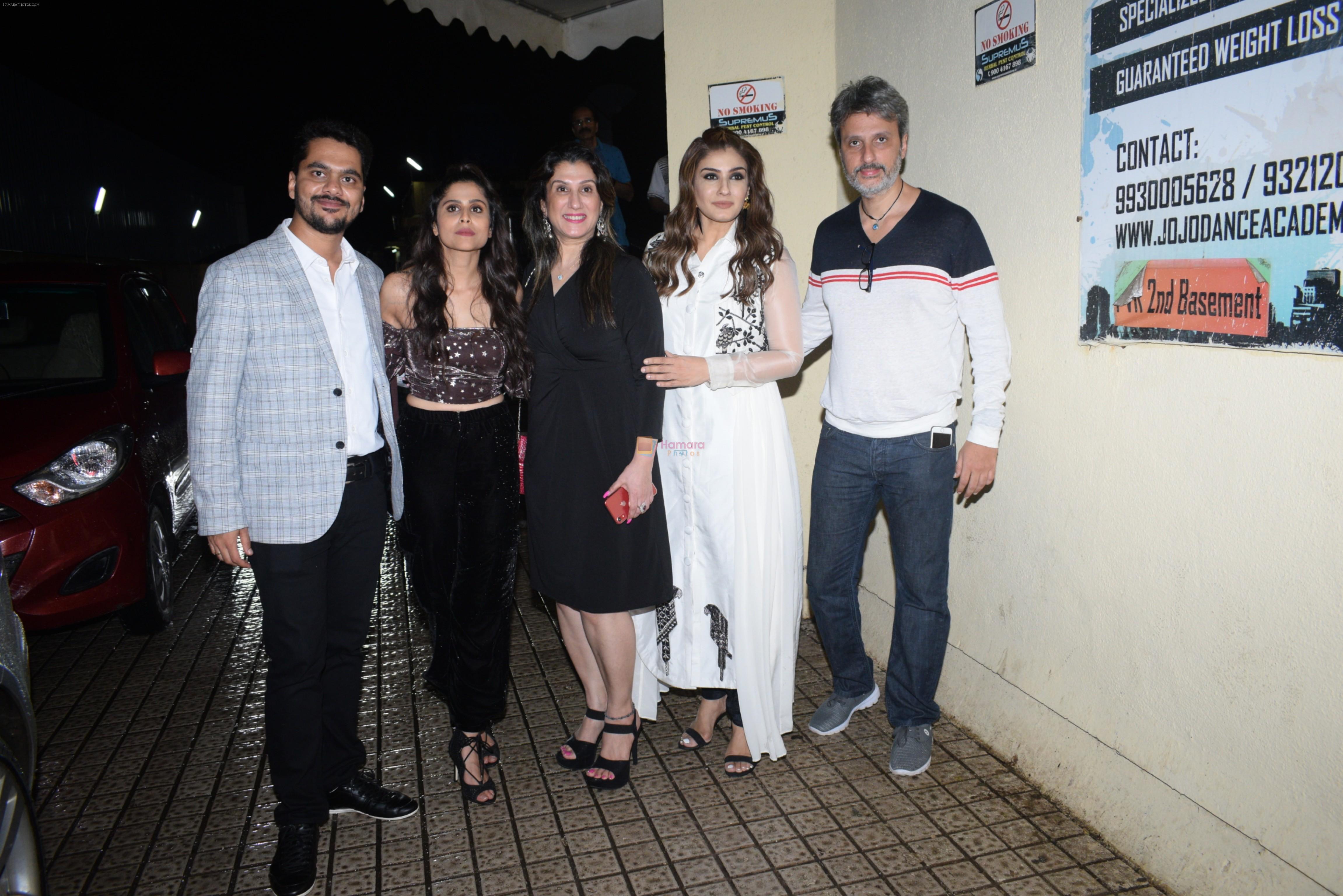 Raveena Tandon, Anil Thadani at the screening of Marathi film Girlfriend at Juhu Pvr on 25th July 2019