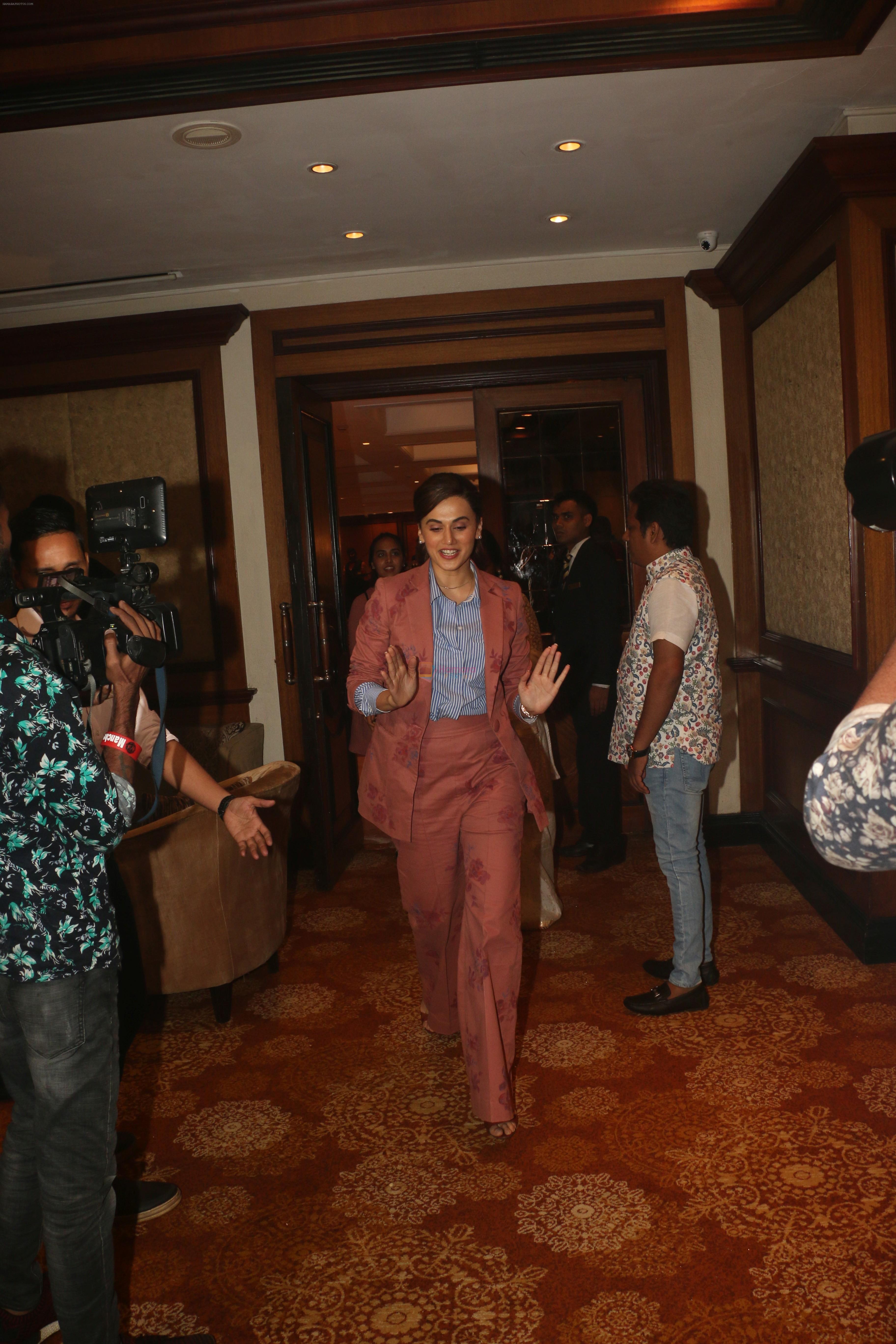 Taapsee Pannu at the red carpet of NBT Utsav Awards 2019 in Taj Lands End on 27th July 2019