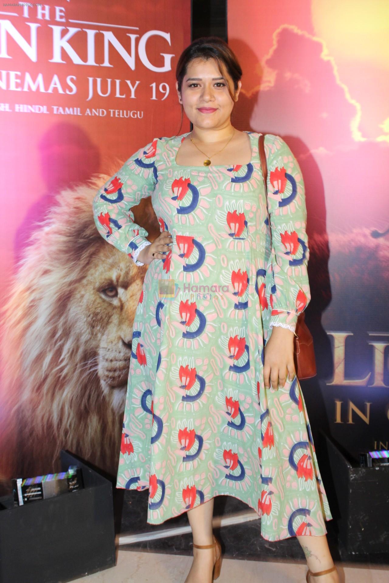 Shikha Talsania at the Special screening of film The Lion King on 18th July 2019