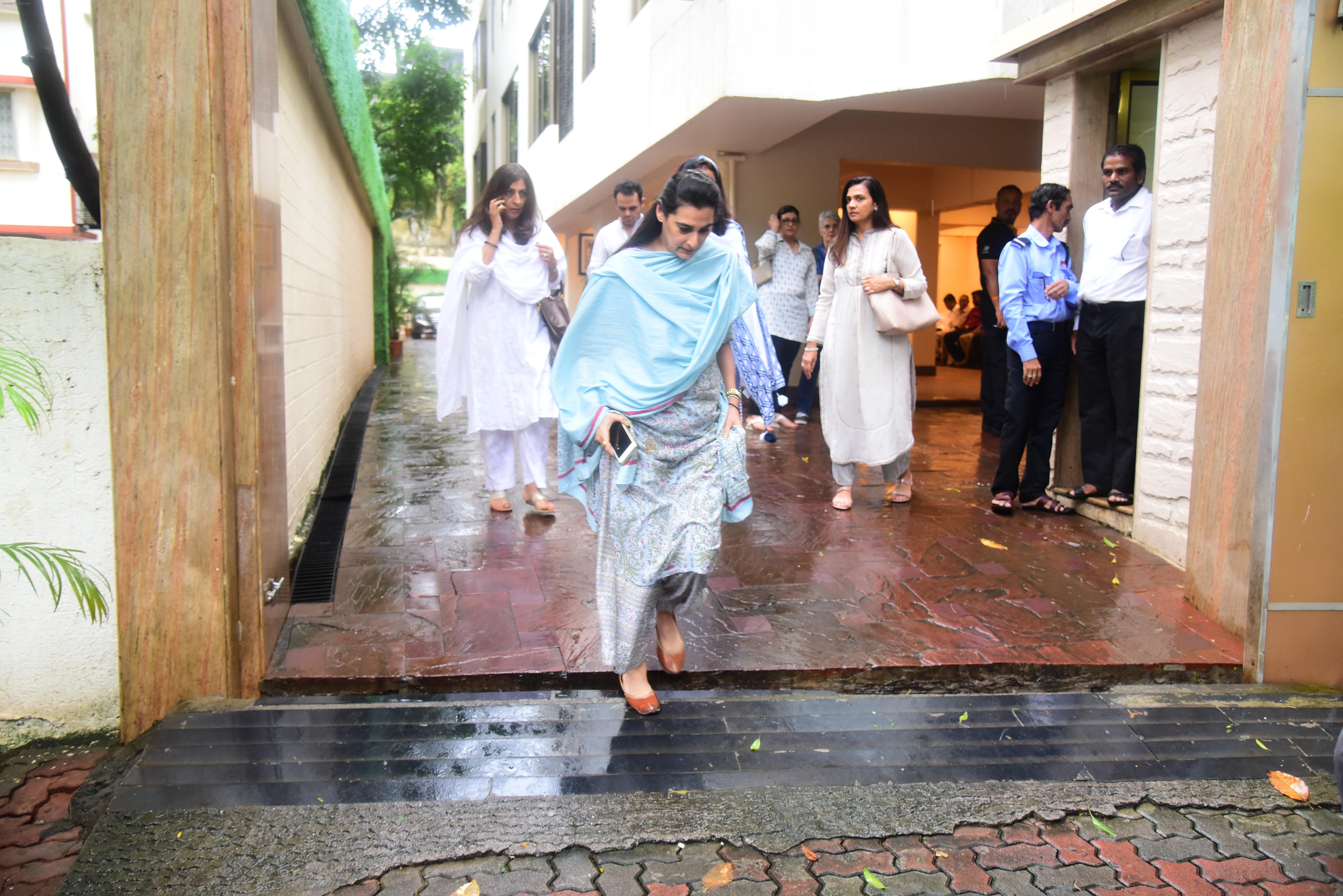 at prayer meet of  Kaykasshan Patel's husband Areef Patel at his house in bandra  on 30th July 2019