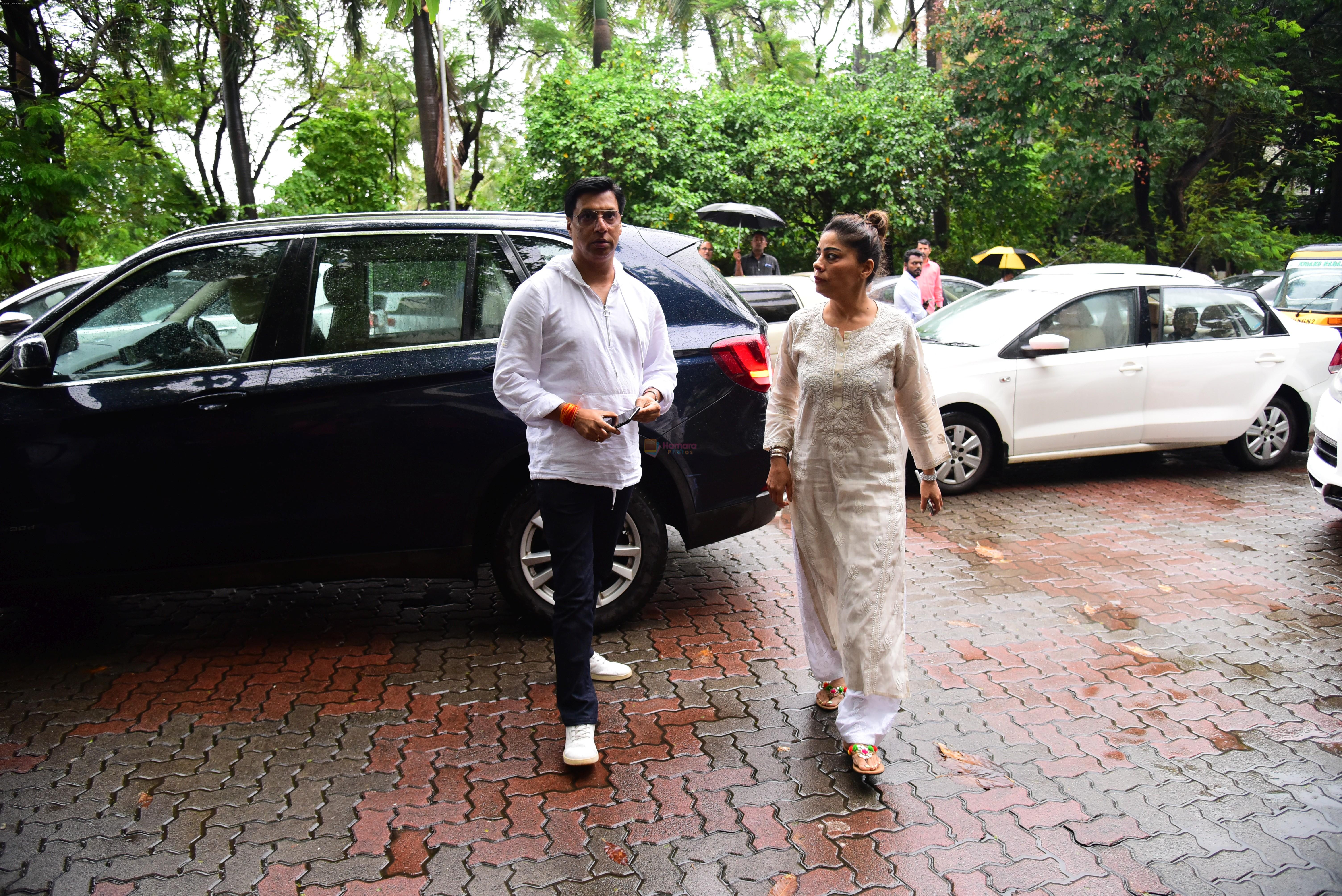 at prayer meet of  Kaykasshan Patel's husband Areef Patel at his house in bandra  on 30th July 2019