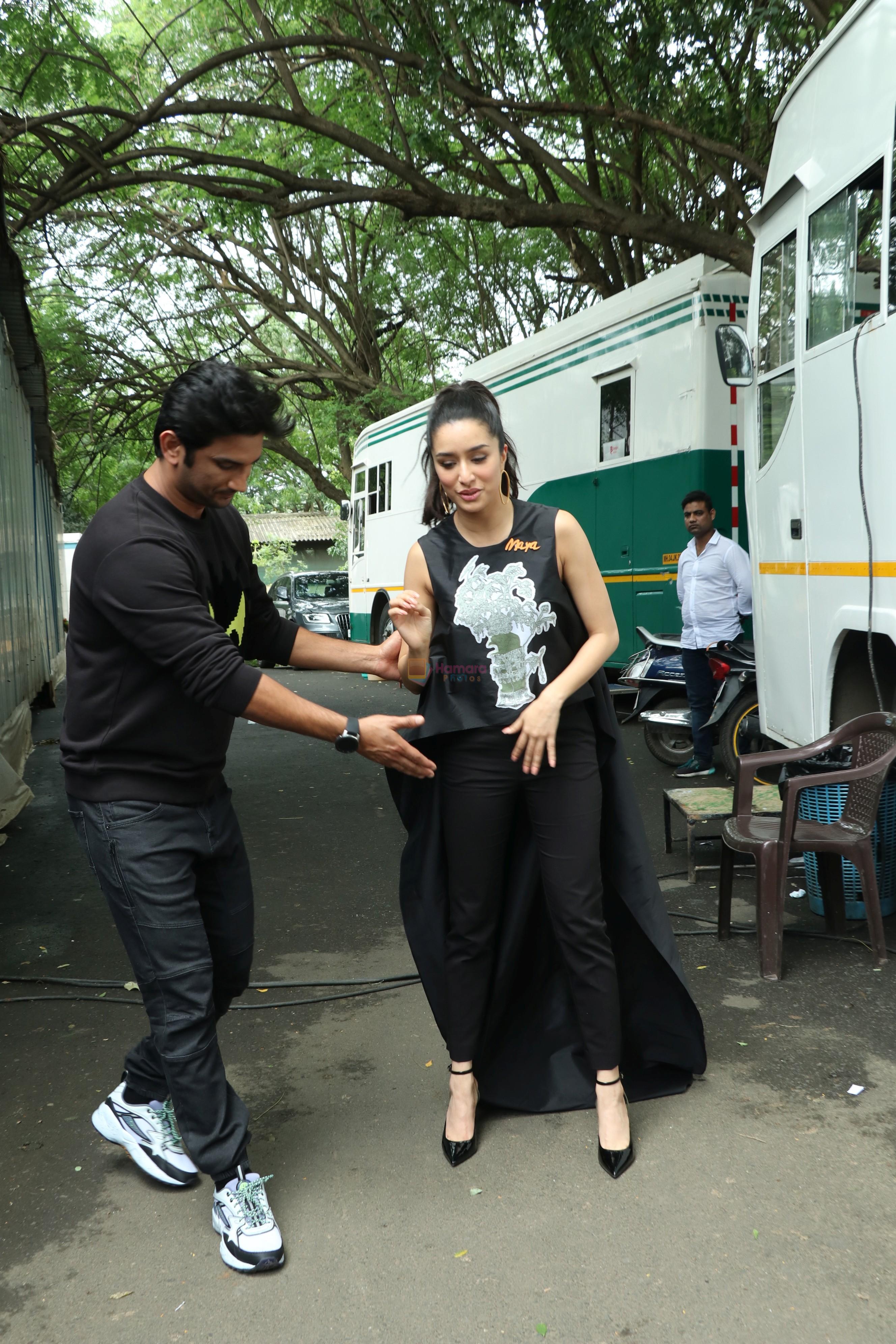 Shraddha Kapoor, Sushant Singh Rajput spotted at the promotion of film Chhichhore in filmcity on 18th Aug 2019