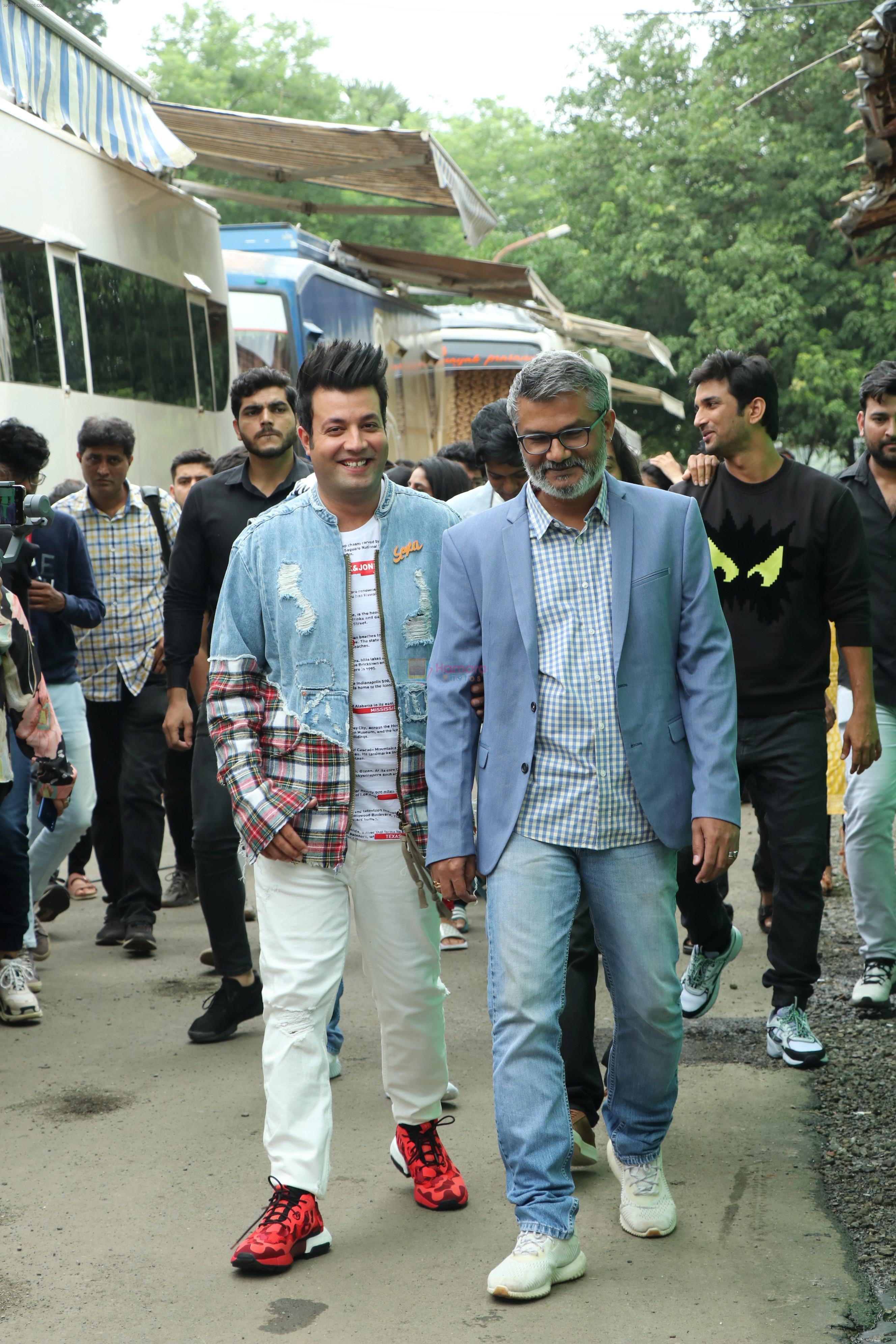 Varun Sharma, Nitesh Tiwari spotted at the promotion of film Chhichhore in filmcity on 18th Aug 2019