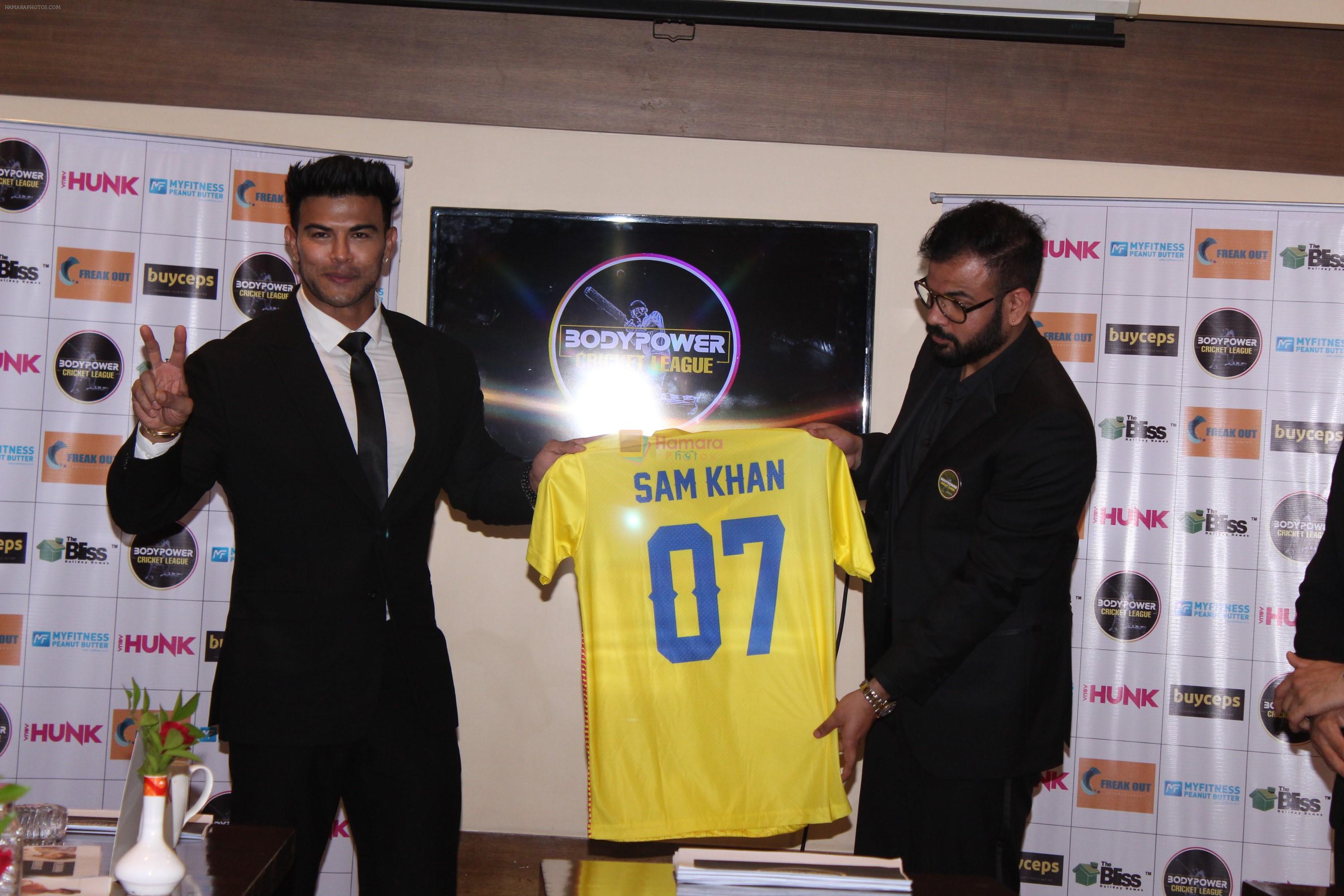 Sahil Khan At Launch of Bodypower Cricket League Auction on 18th Aug 2019