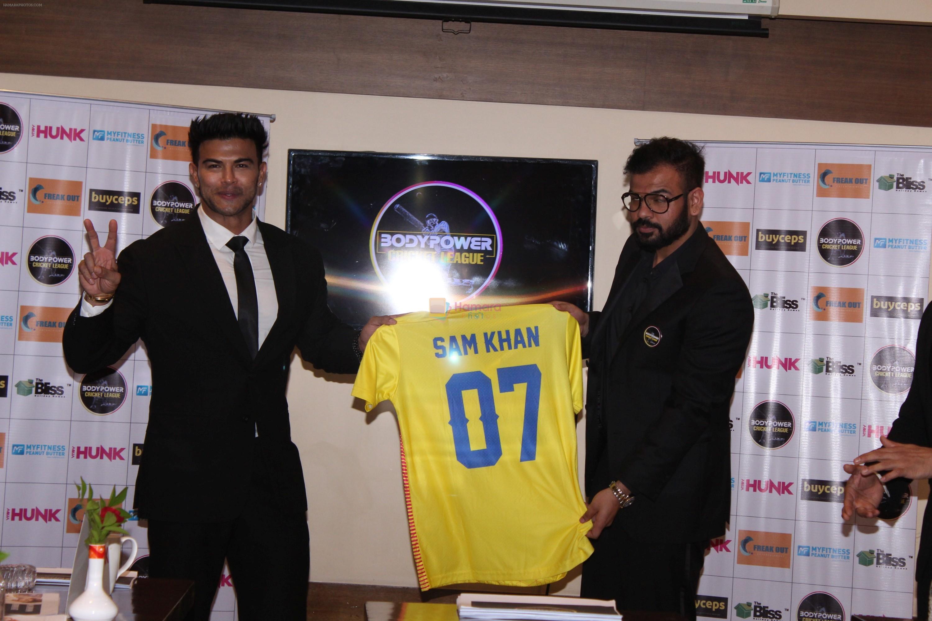 Sahil Khan At Launch of Bodypower Cricket League Auction on 18th Aug 2019