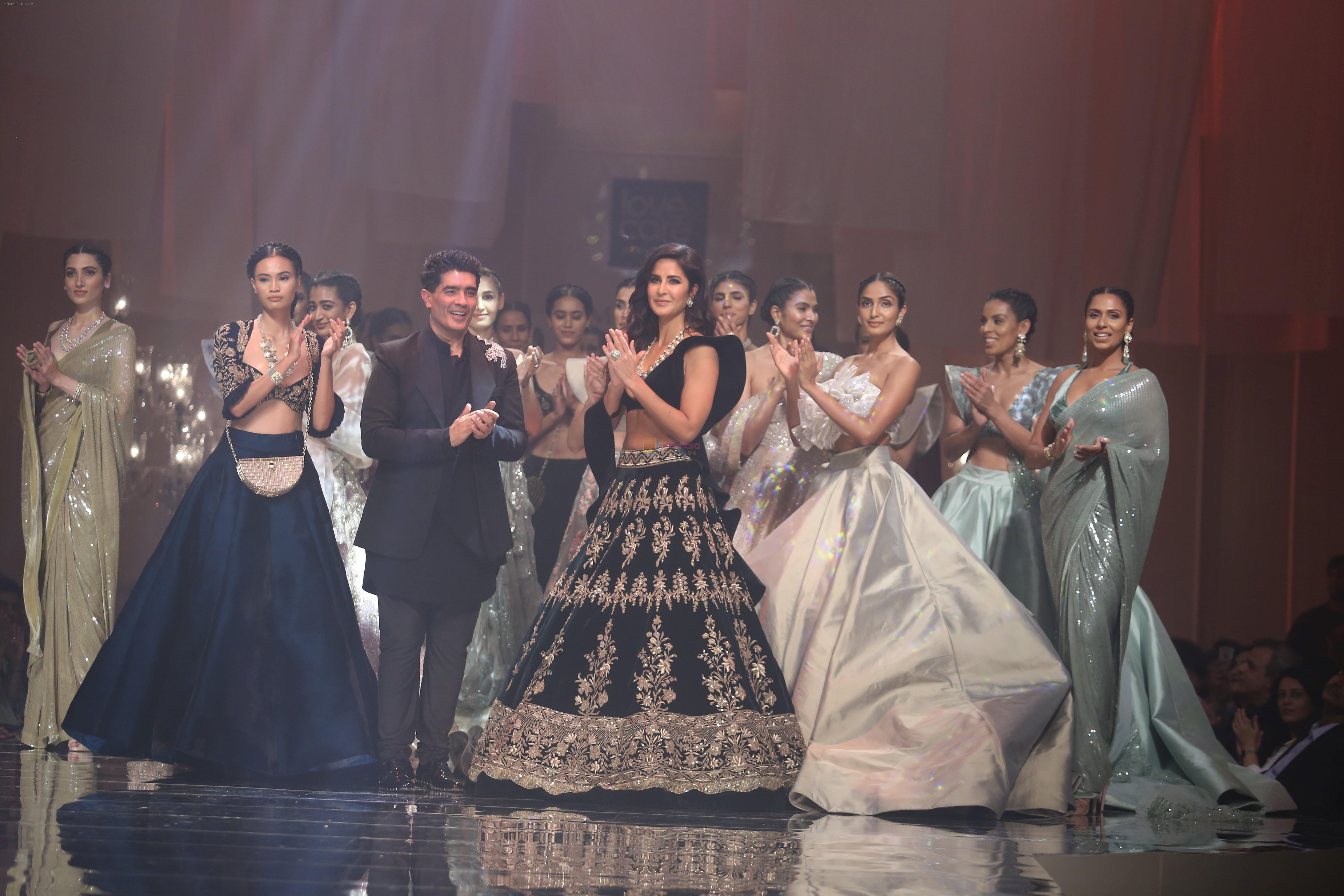 Katrina Kaif walk the ramp for Manish Malhotra's show at Lakme Fashion Week in mumbai on 20th Aug 2019