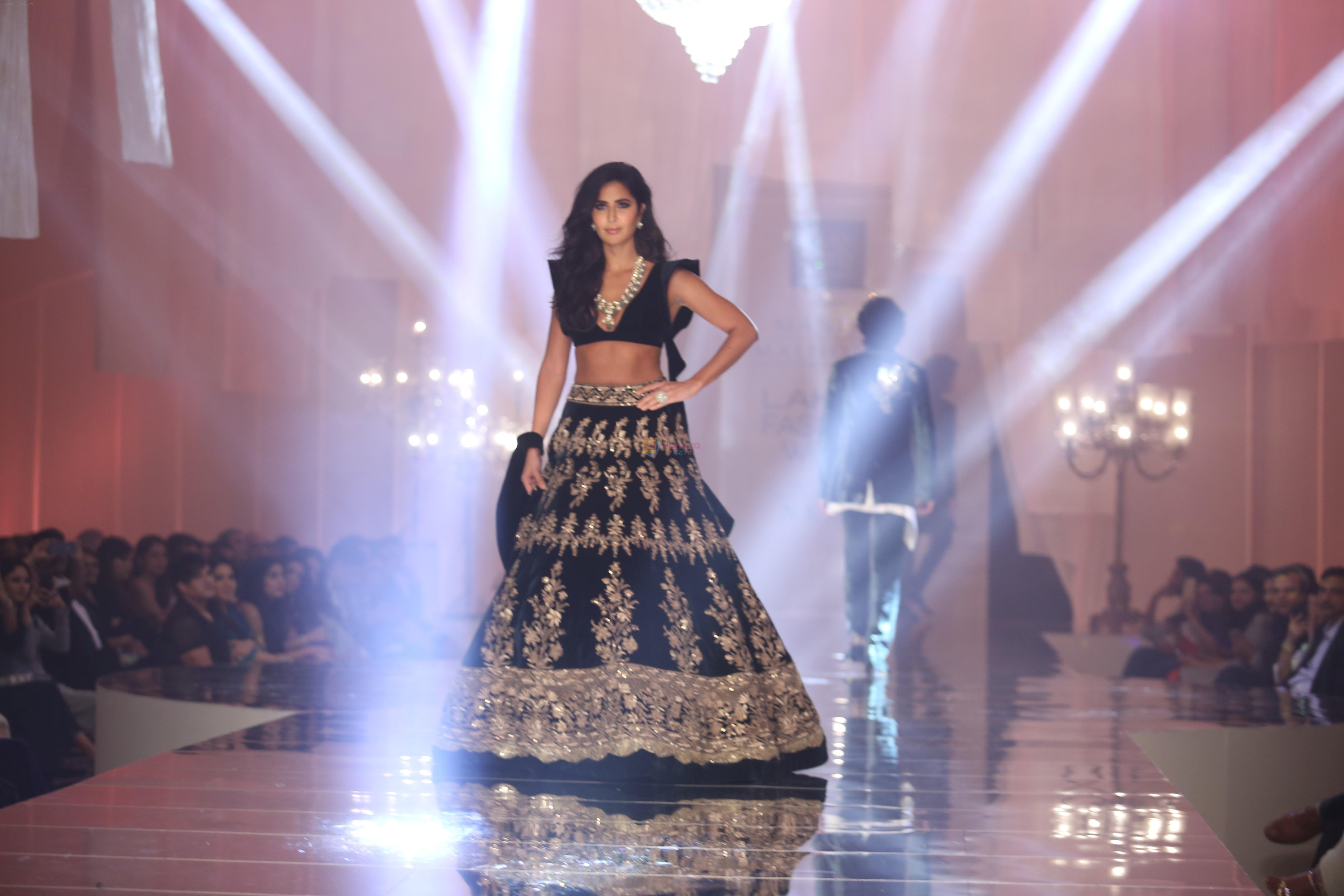 Katrina Kaif walk the ramp for Manish Malhotra's show at Lakme Fashion Week in mumbai on 20th Aug 2019
