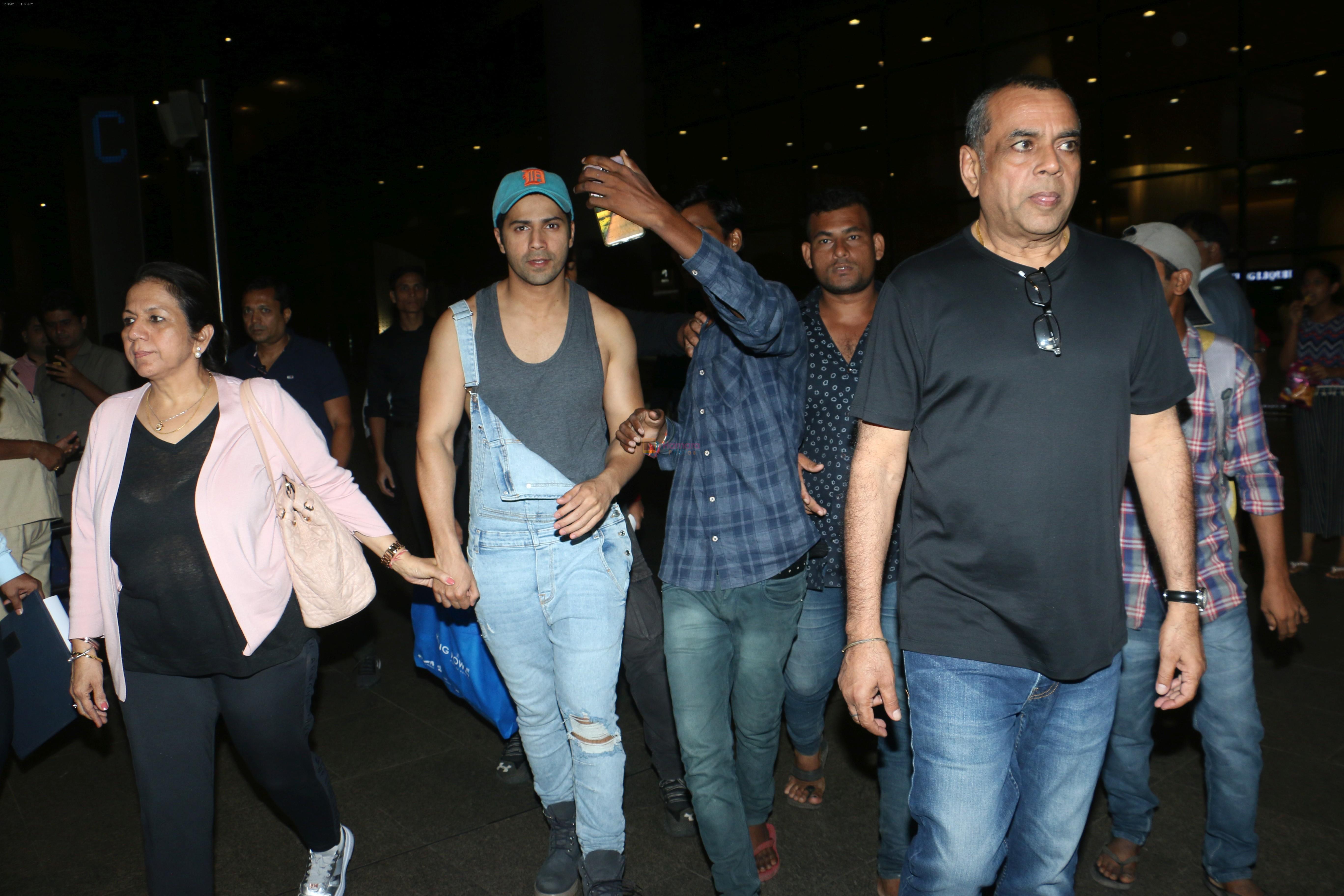 Varun Dhawan spotted at airport on 20th Aug 2019