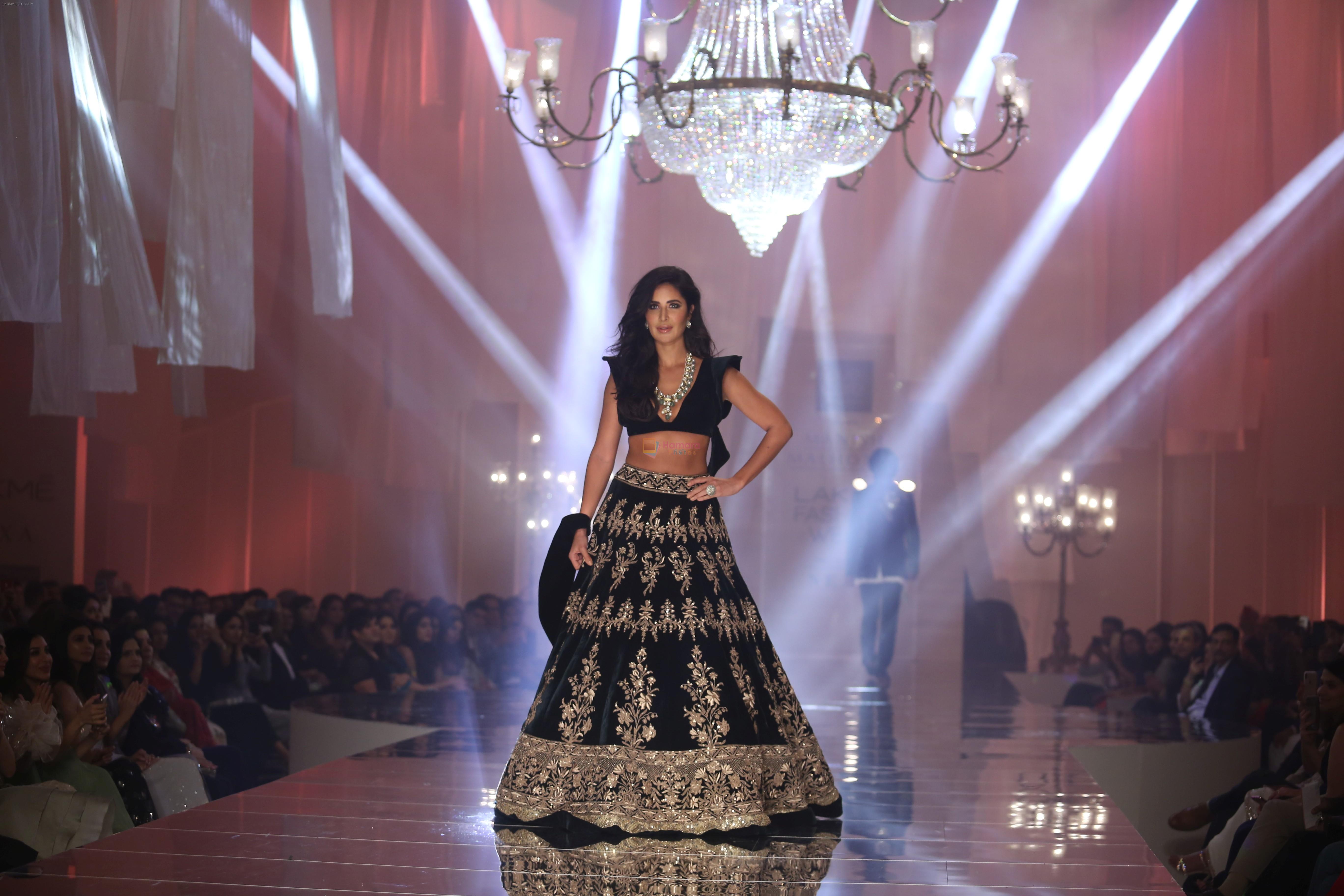 Katrina Kaif walk the ramp for Manish Malhotra's show at Lakme Fashion Week in mumbai on 20th Aug 2019