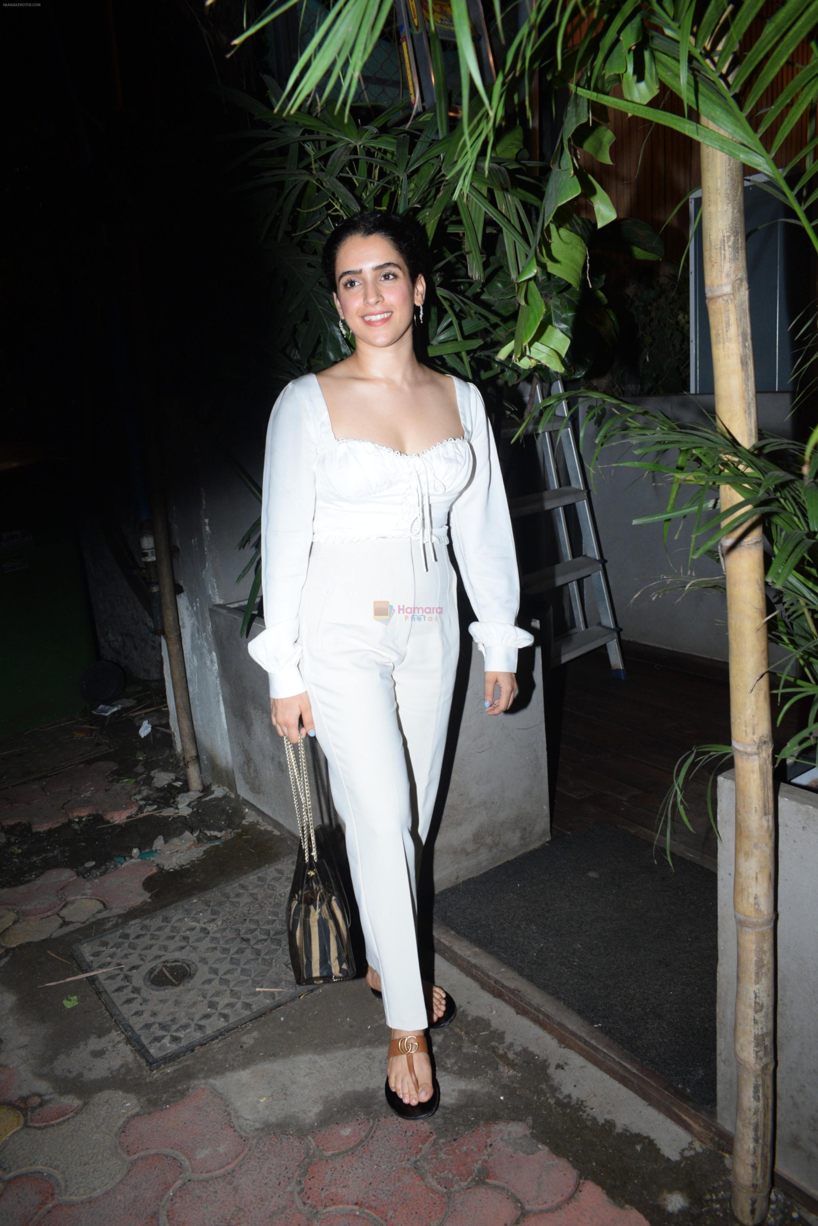 Sanya Malhotra spotted at kitchen garden juhu on 20th Aug 2019