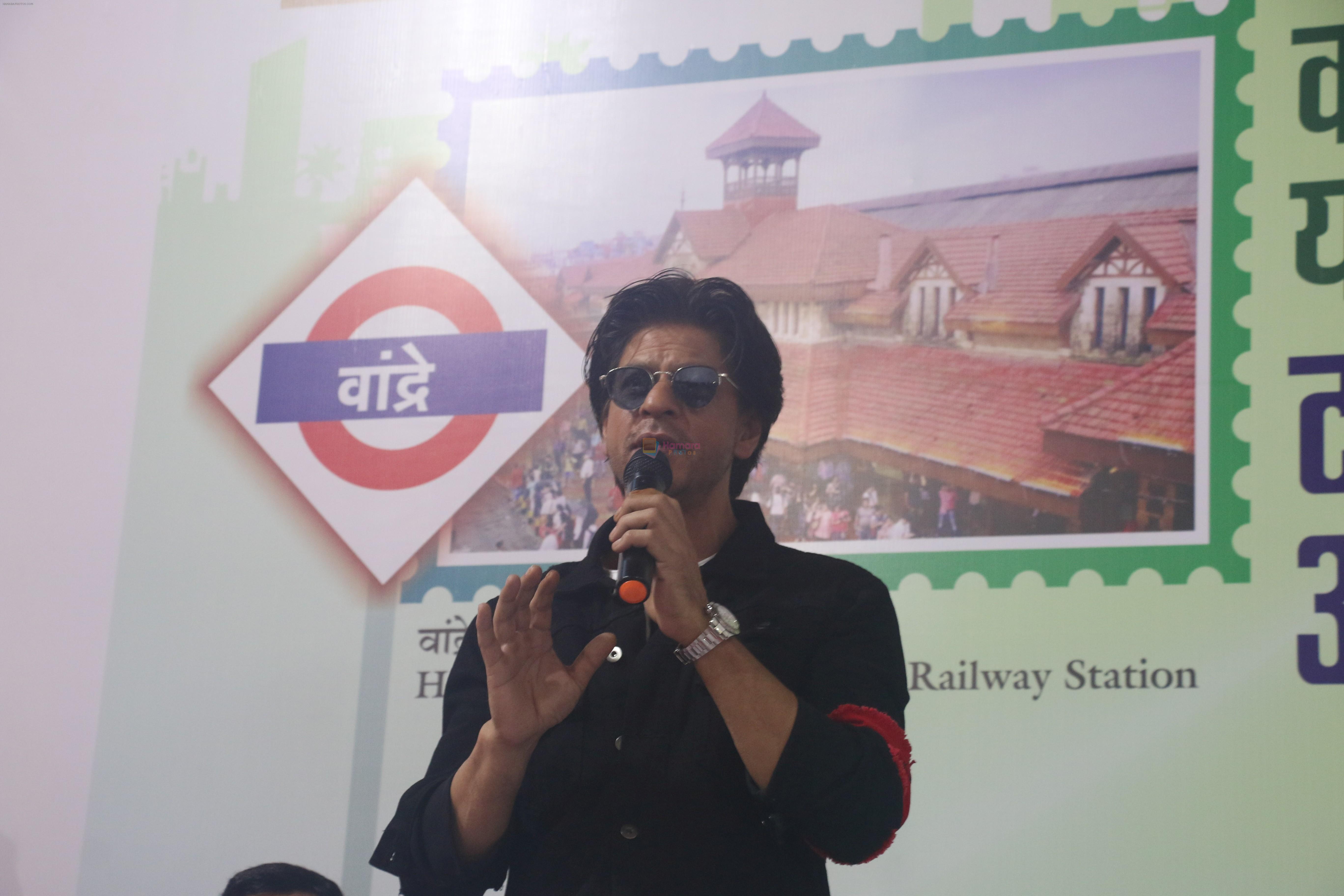 Shahrukh Khan unveils the postal stamp at bandra station on 23rd Aug 2019