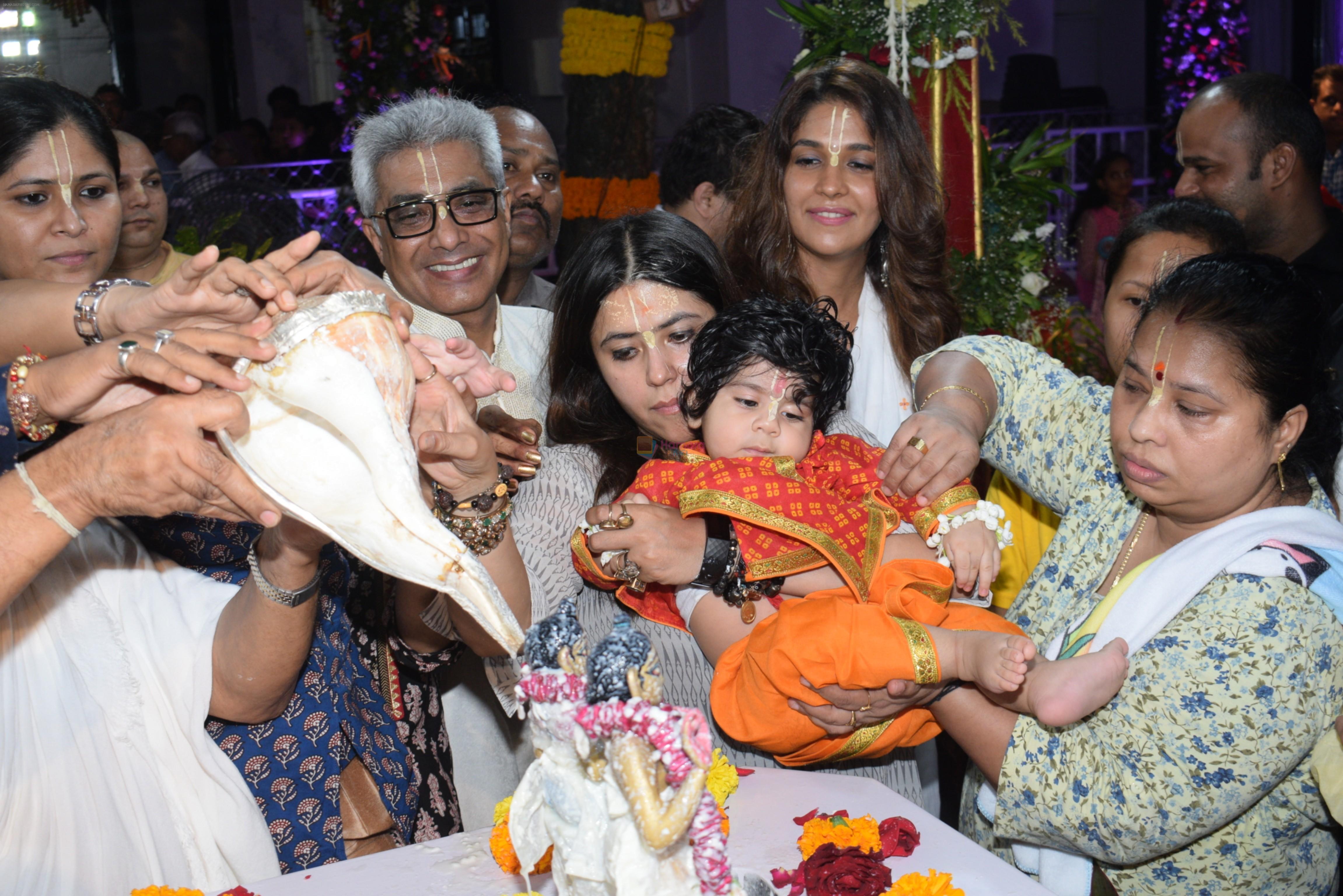 Ekta Kapoor at the janmashtami celebration at Iskon temple juhu on 23rd Aug 2019