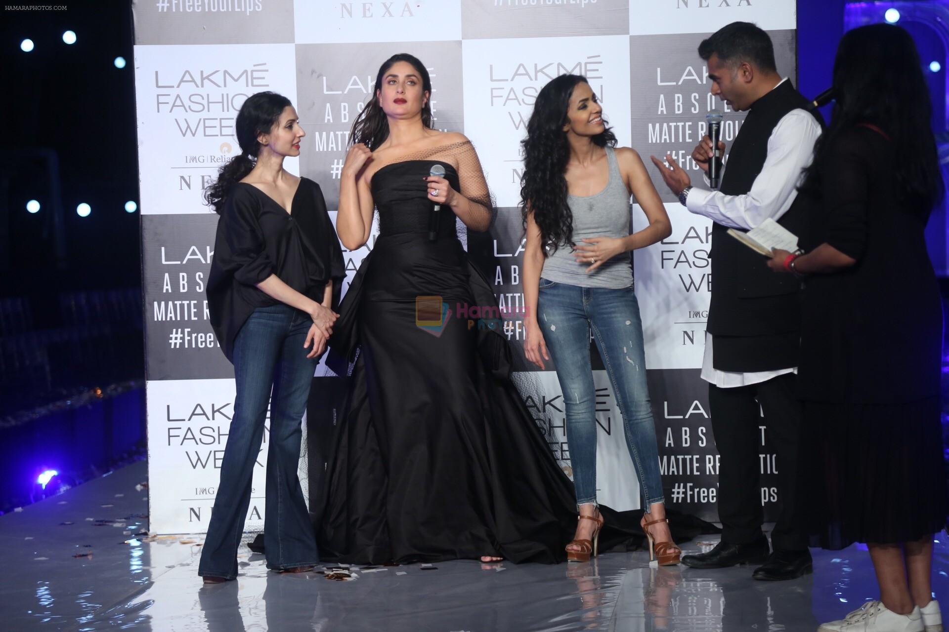 Kareena Kapoor Khan walks for Gauri & Nainika At Lakme Fashion Week 2019 on 25th Aug 2019