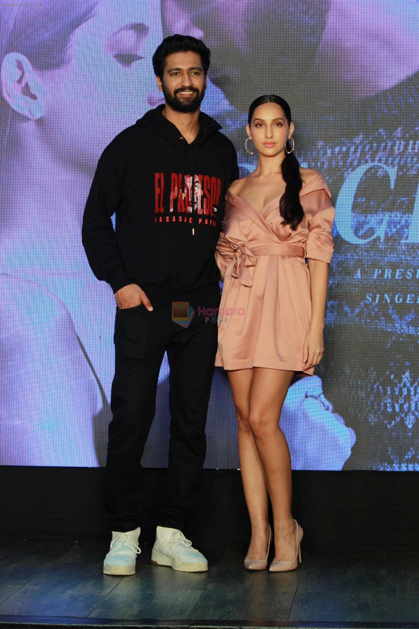 Vicky Kaushal, Nora Fatehi Celebrate The Success Of Single Song Pachtaoge on 27th Aug 2019