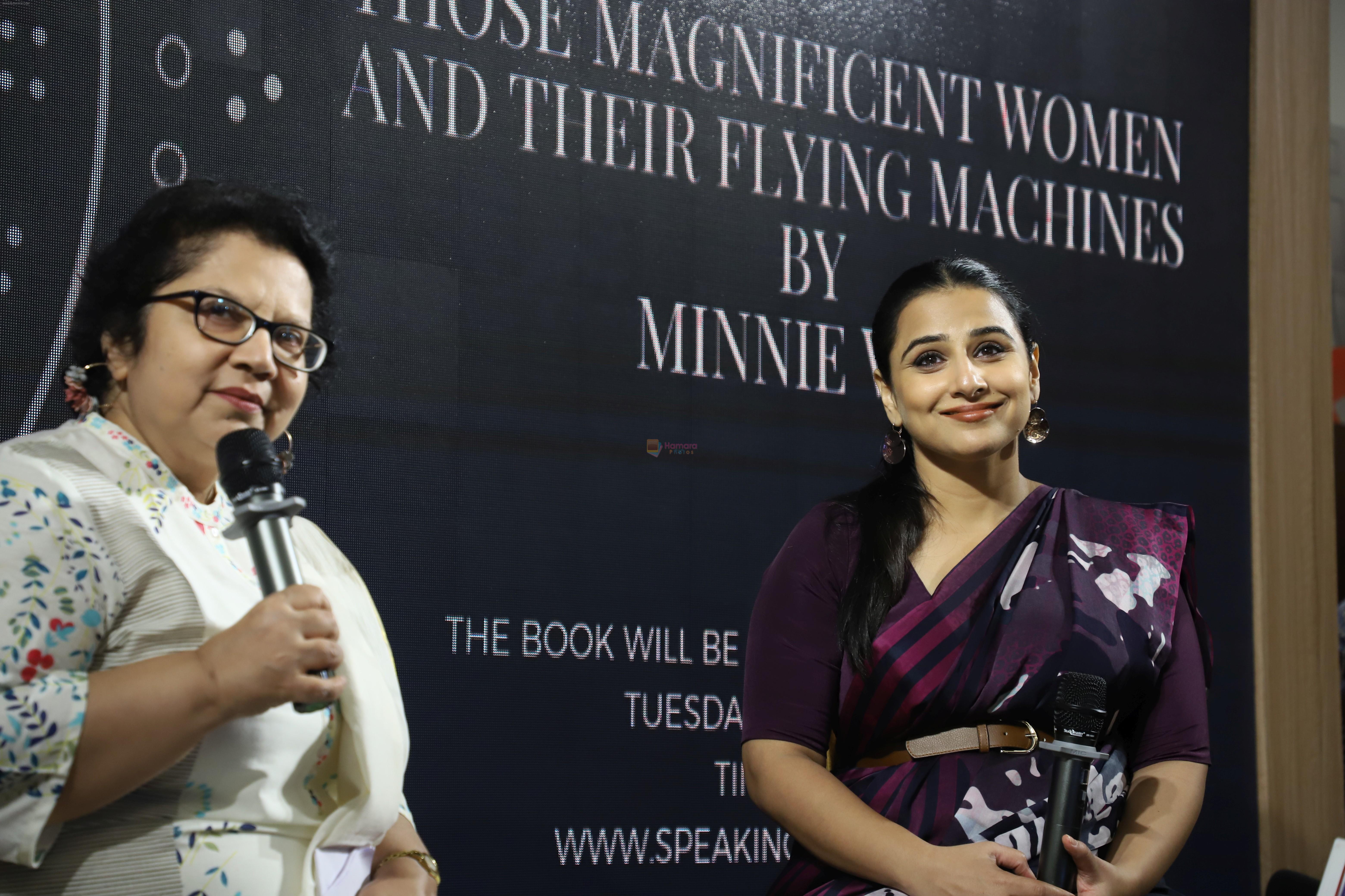 Vidya Balan at the Launch Of Minnie Vaid Book Those Magnificent Women And Their Flying Machines in Title Waves, Bandra on 27th Aug 2019