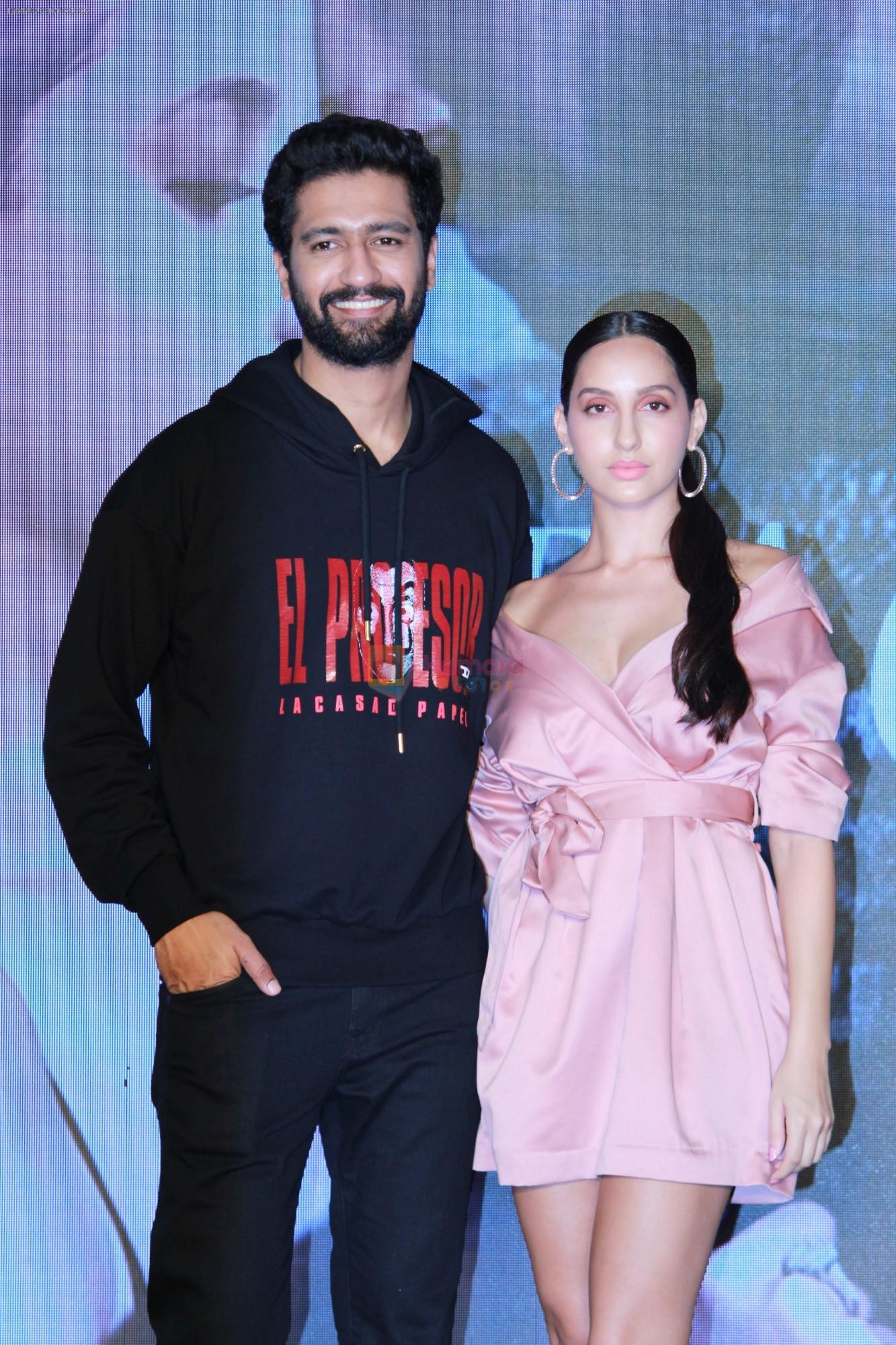 Vicky Kaushal, Nora Fatehi Celebrate The Success Of Single Song Pachtaoge on 27th Aug 2019