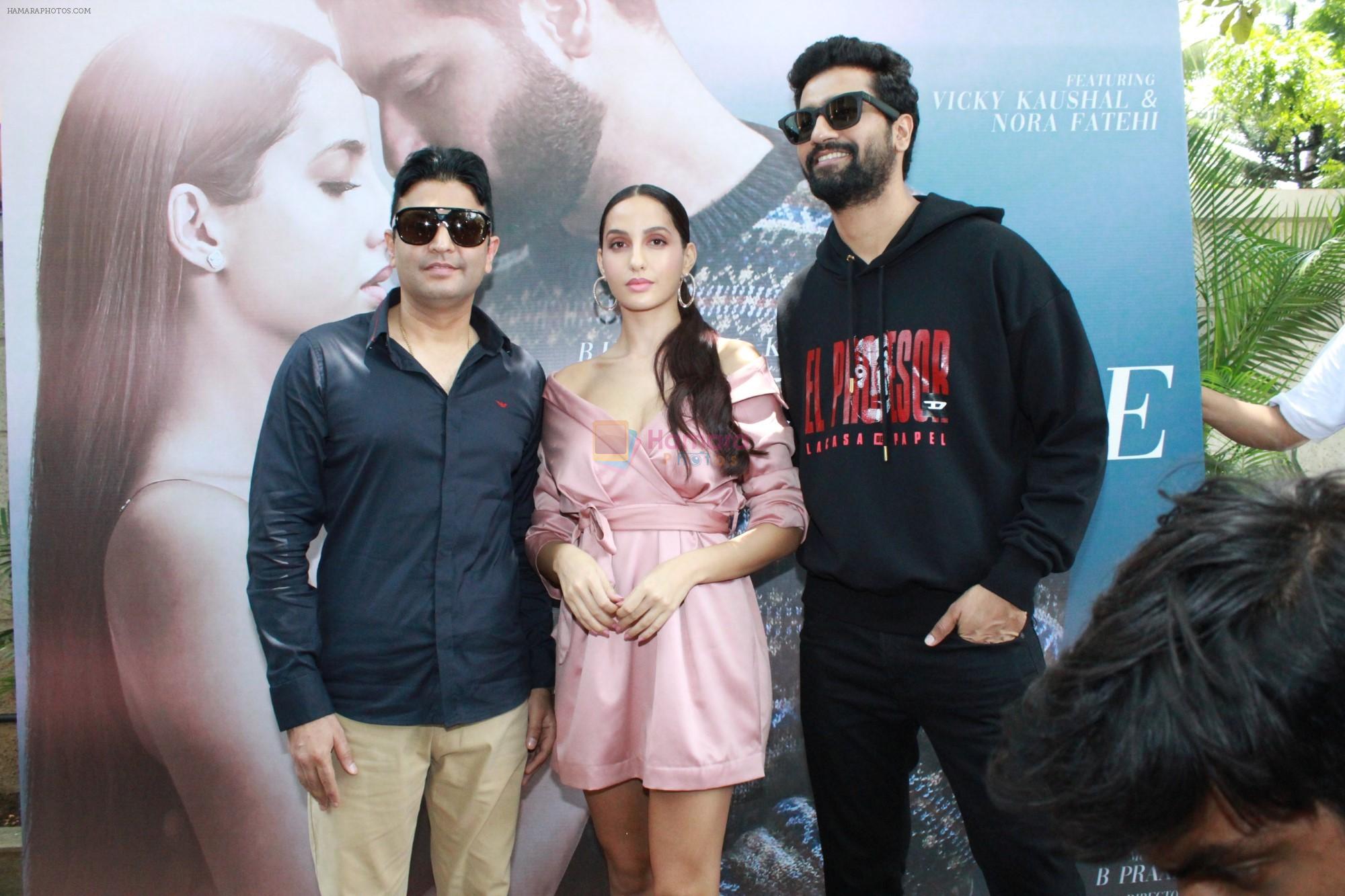 Vicky Kaushal, Nora Fatehi, Bhushan Kumar Celebrate The Success Of Single Song Pachtaoge on 27th Aug 2019