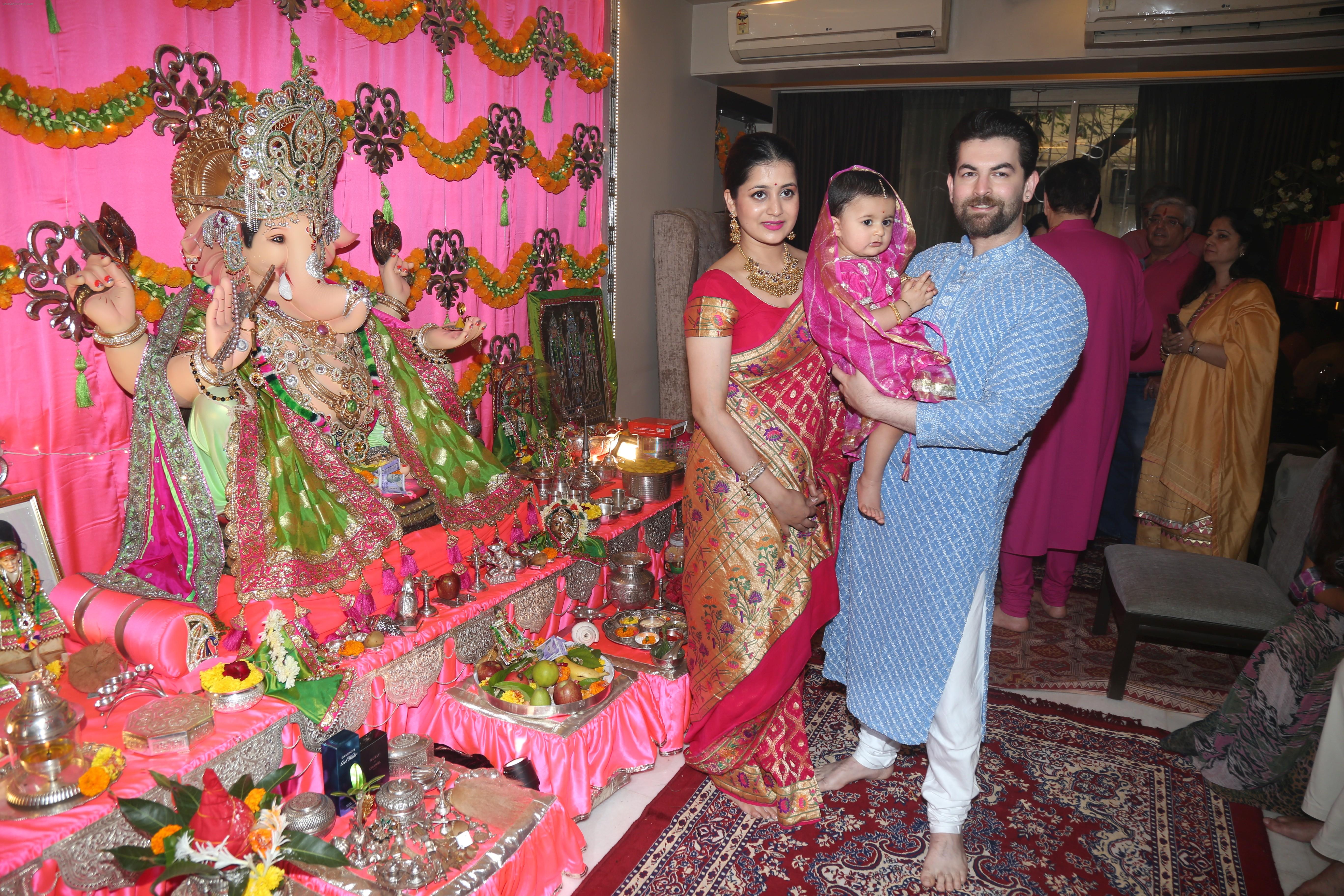 Neil Nitin Mukesh's Ganpati celebration at his house on 2nd Sept 2019