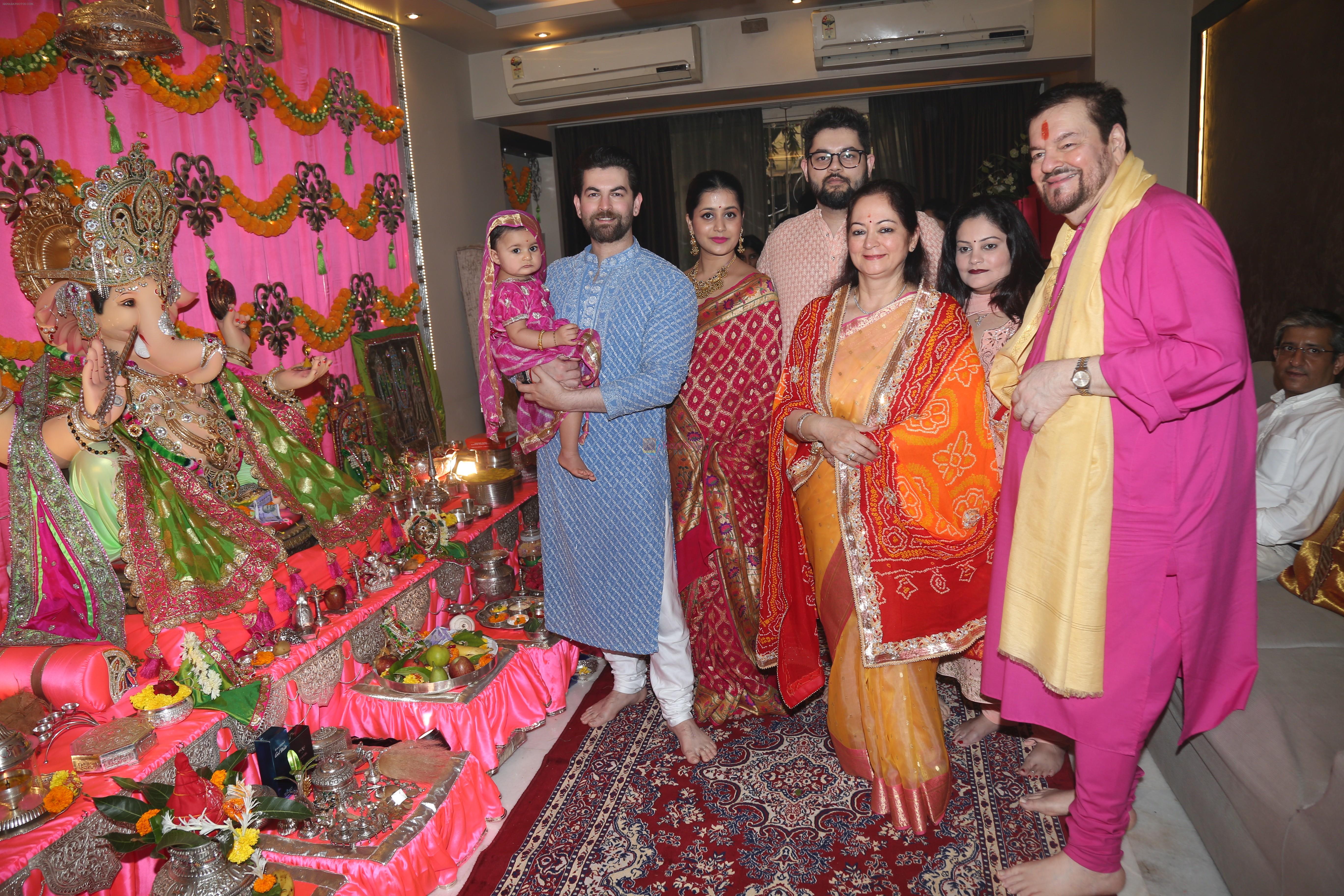 Neil Nitin Mukesh's Ganpati celebration at his house on 2nd Sept 2019