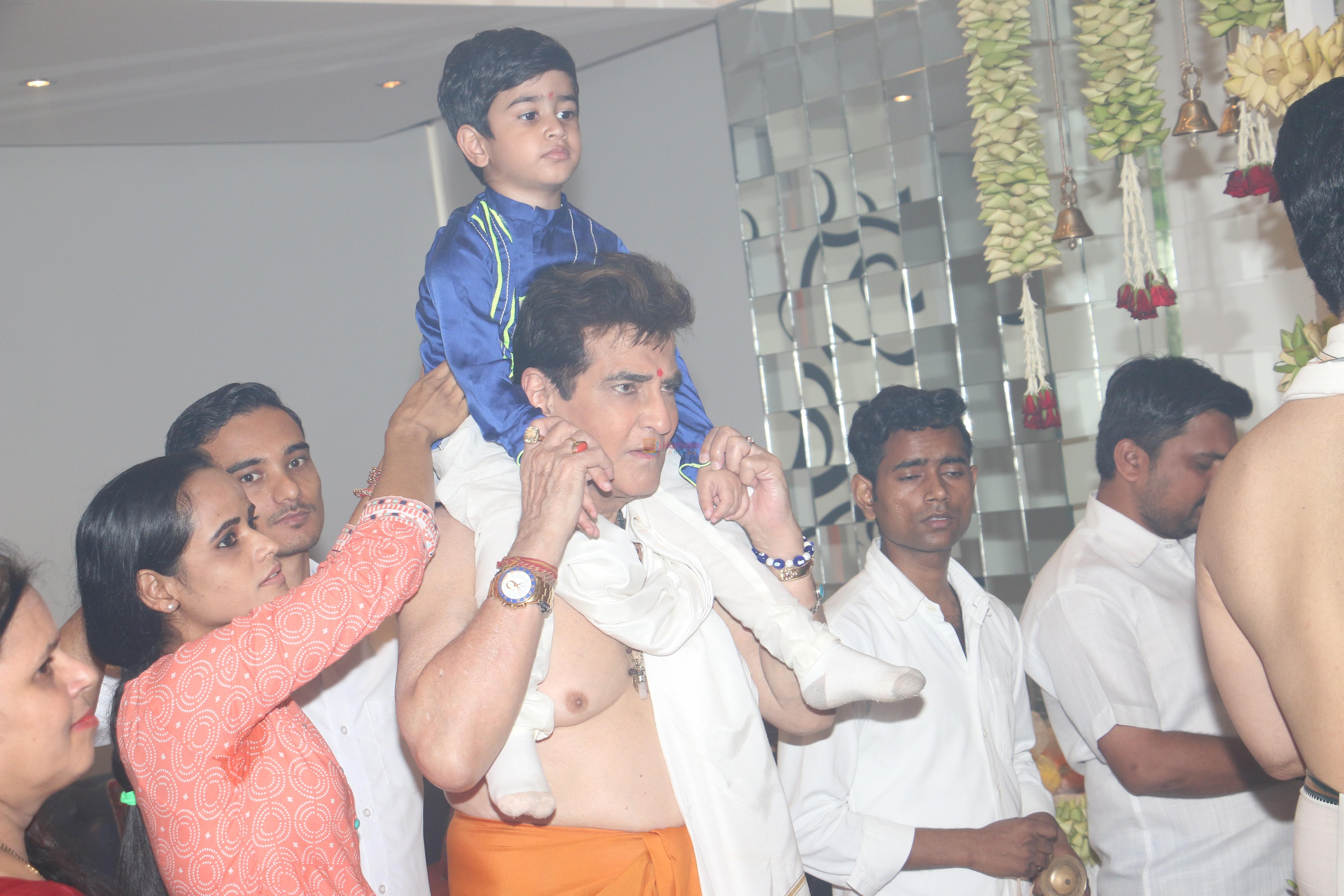 Jeetendra's Ganpati celebration at his house on 2nd Sept 2019