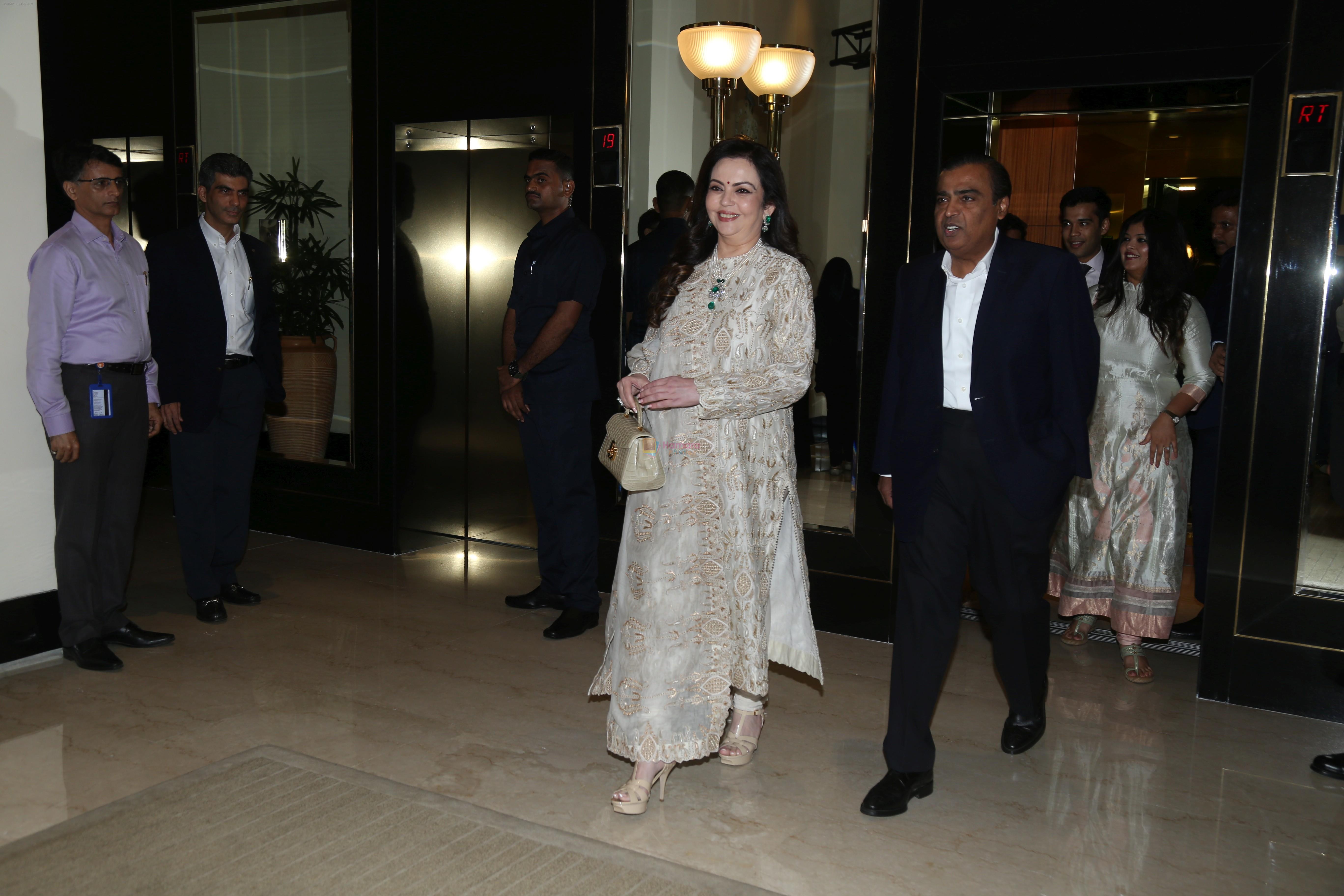 Mukesh & Nita Ambani at the book launch of Dr Vijay Haribhakti at Trident nariman point on 1st Sept 2019