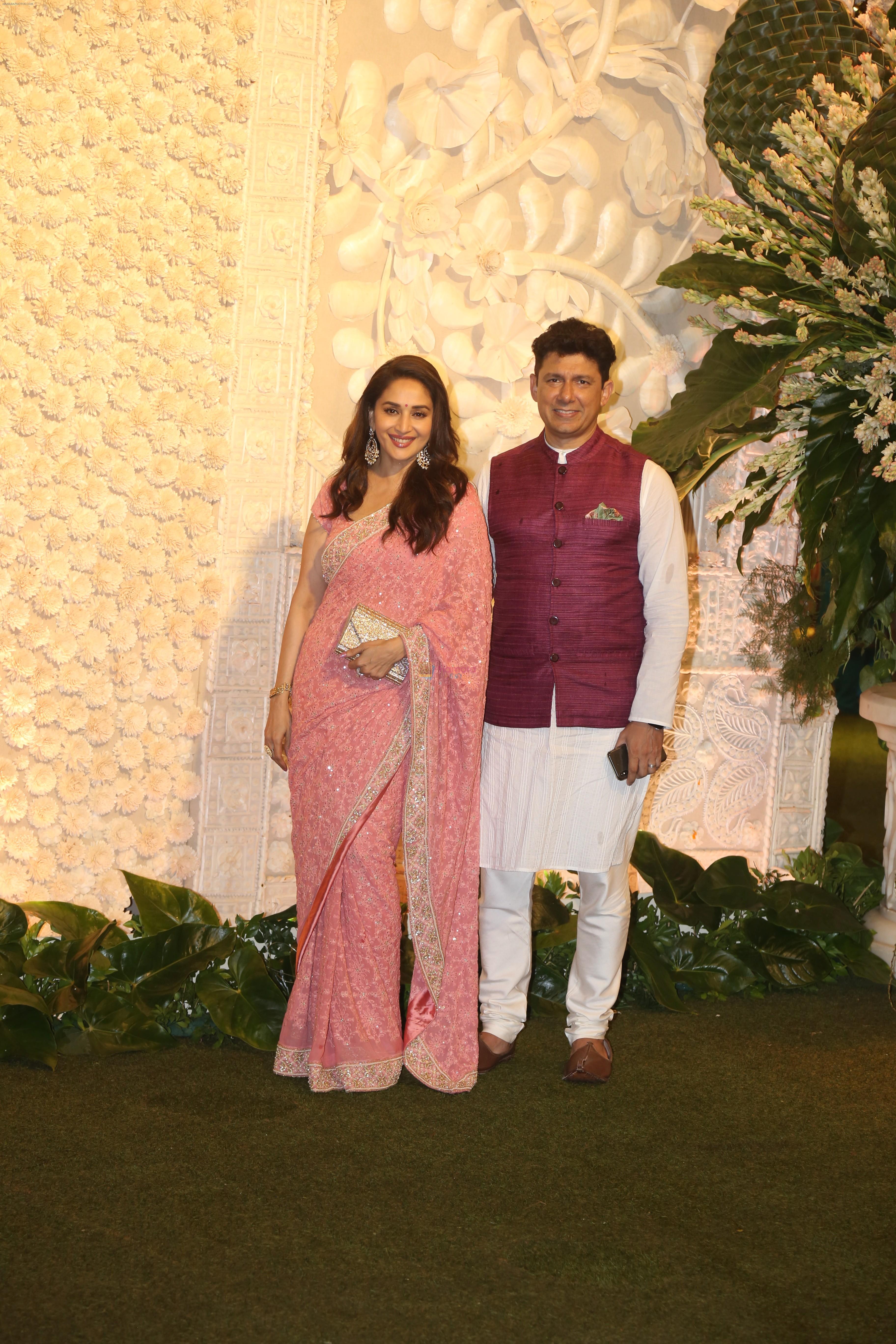 Madhuri Dixit at Mukesh Ambani's house for Ganpati celebration on 2nd Sept 2019