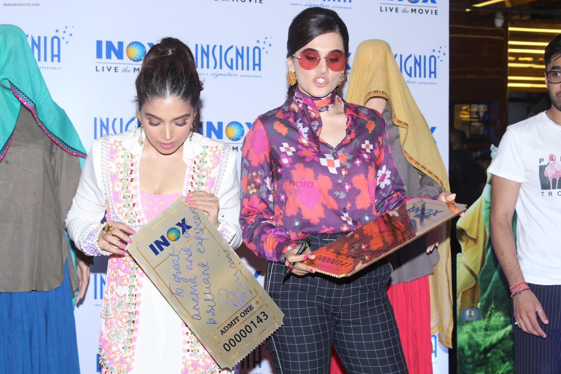 Taapsee Pannu, Bhumi Pednekar at the Trailer Launch Of Film Saand Ki Aankh on 24th Sept 2019