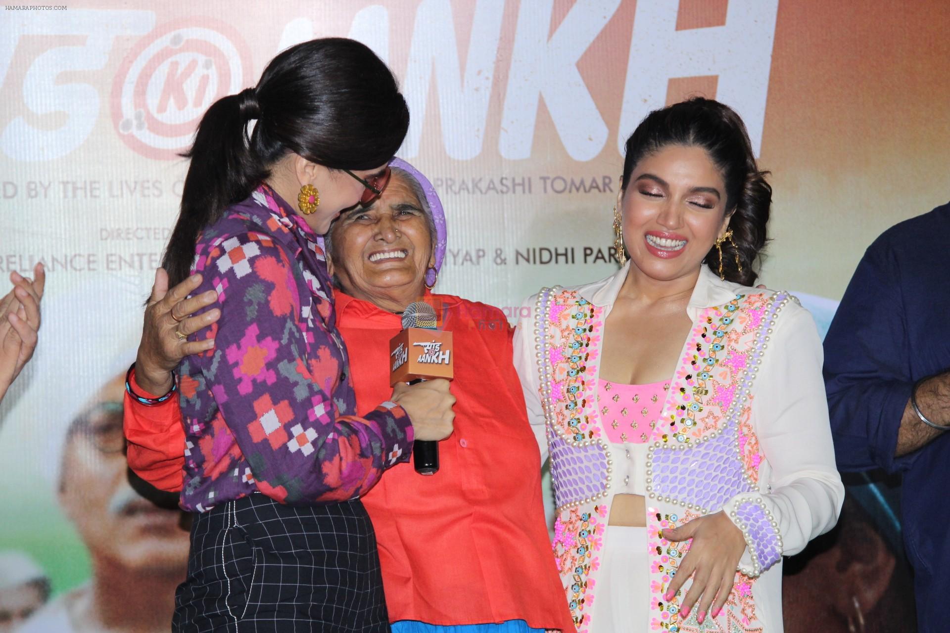 Taapsee Pannu, Bhumi Pednekar at the Trailer Launch Of Film Saand Ki Aankh on 24th Sept 2019