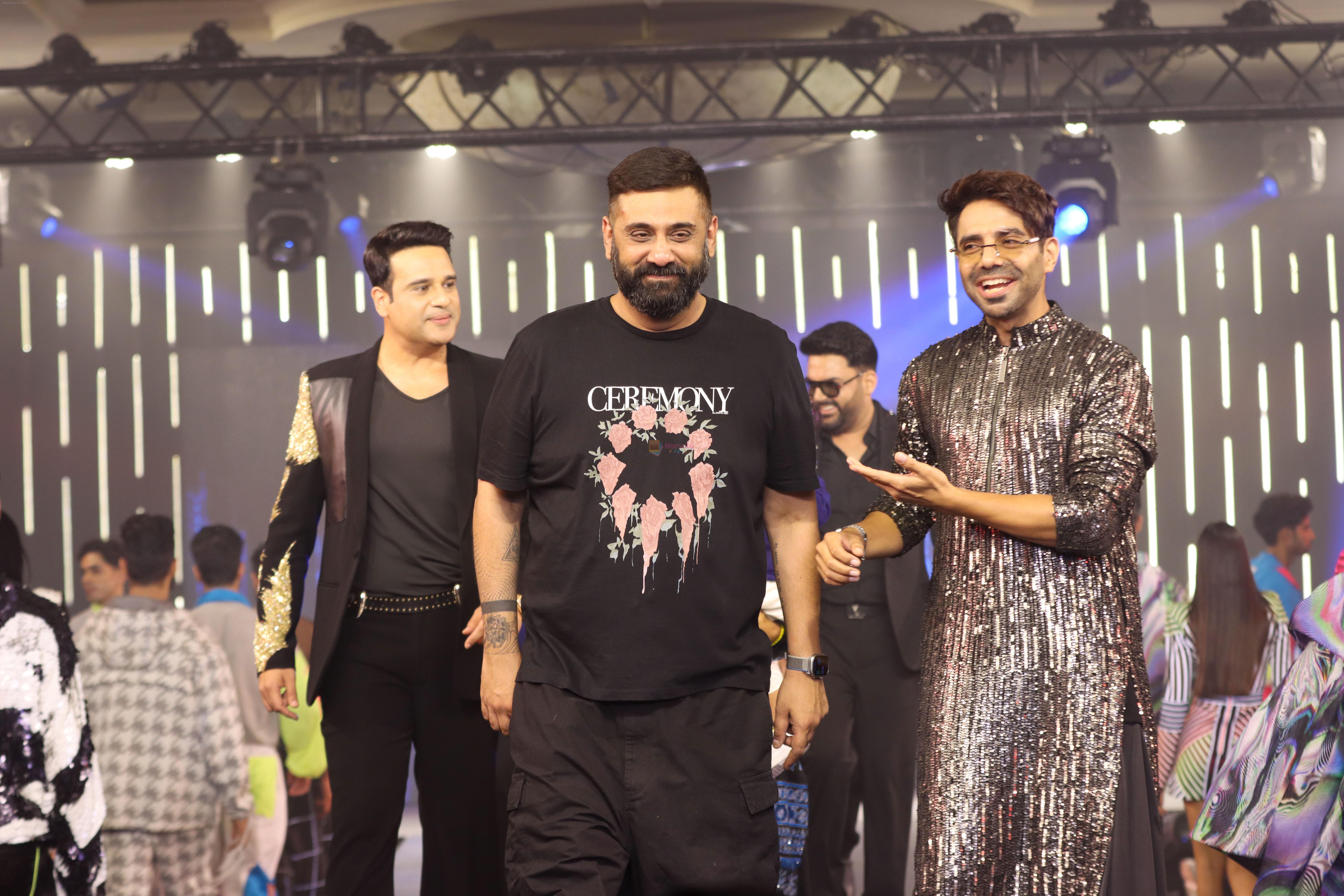 Siddhartha Tytler with Aparshakti Khurana during 17th Edition of BETI A Fashion Fundraiser Show on 14 May 2023