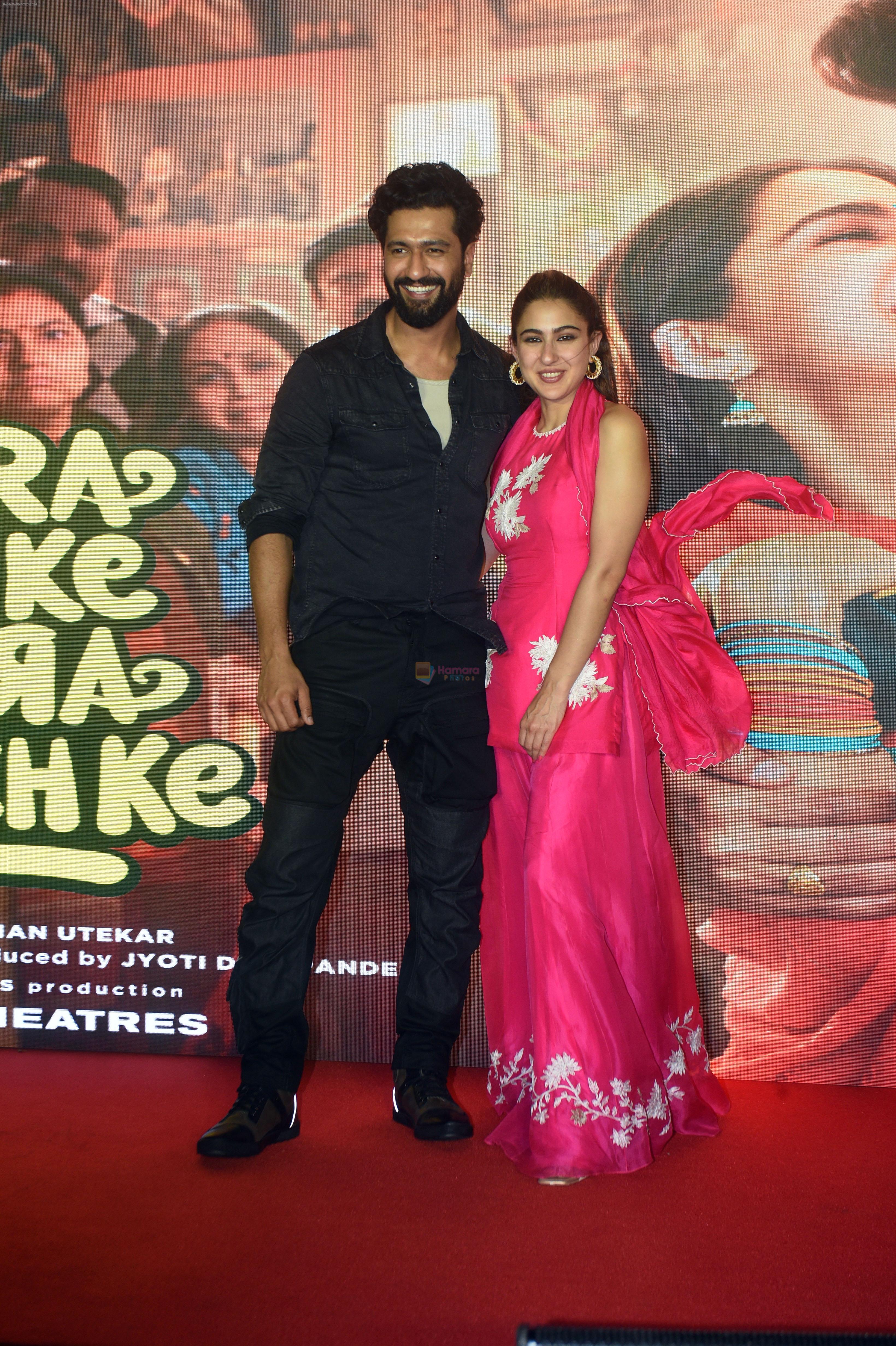 Vicky Kaushal and Sara Ali Khan launch song Tere Vaaste from movie Zara Hatke Zara Bachke on 24 May 2023