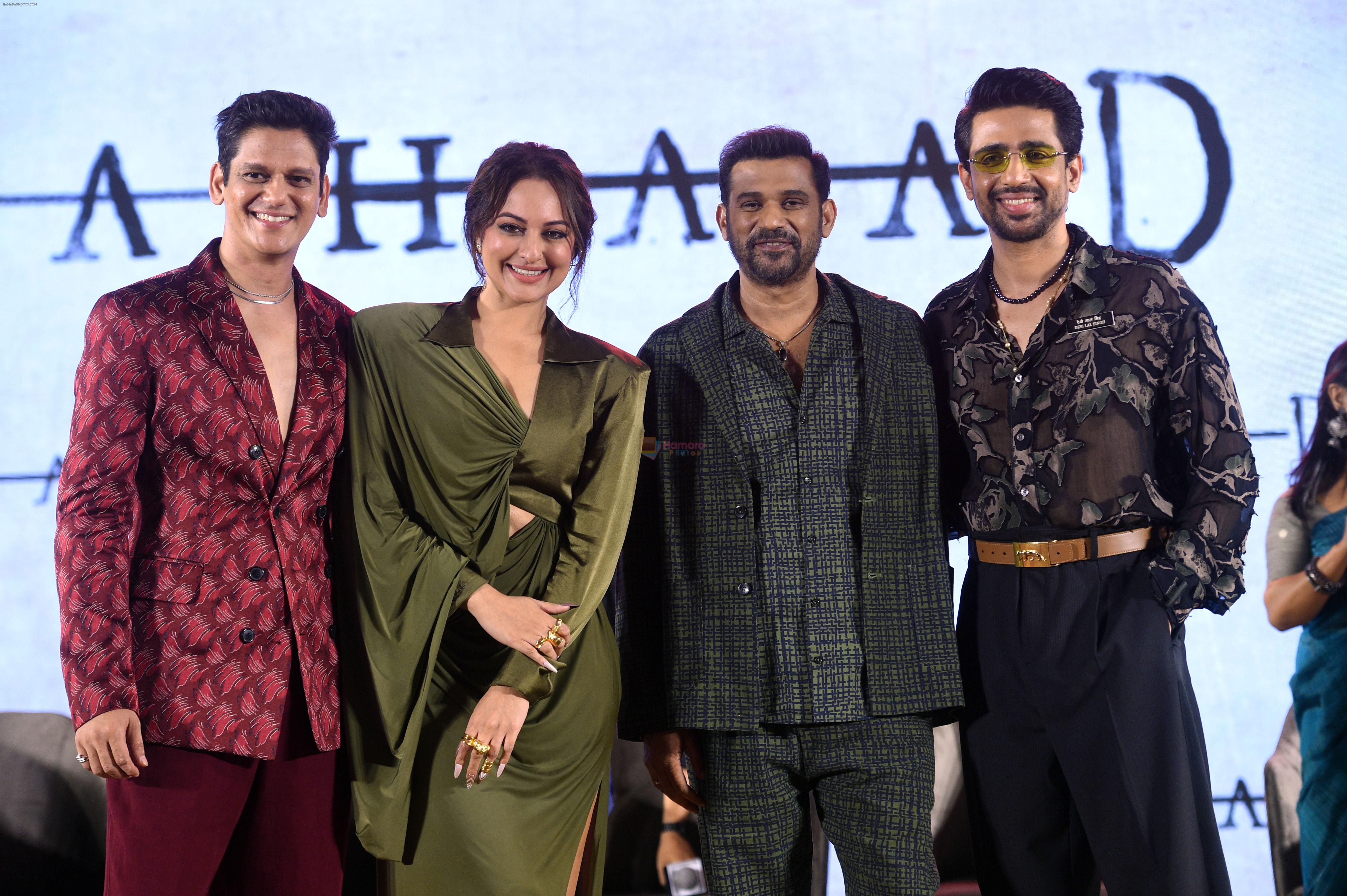 Vijay Varma, Sonakshi Sinha, Sohum Shah, Gulshan Devaiah at the trailer launch oF Film Dahaad on 3 May 2023