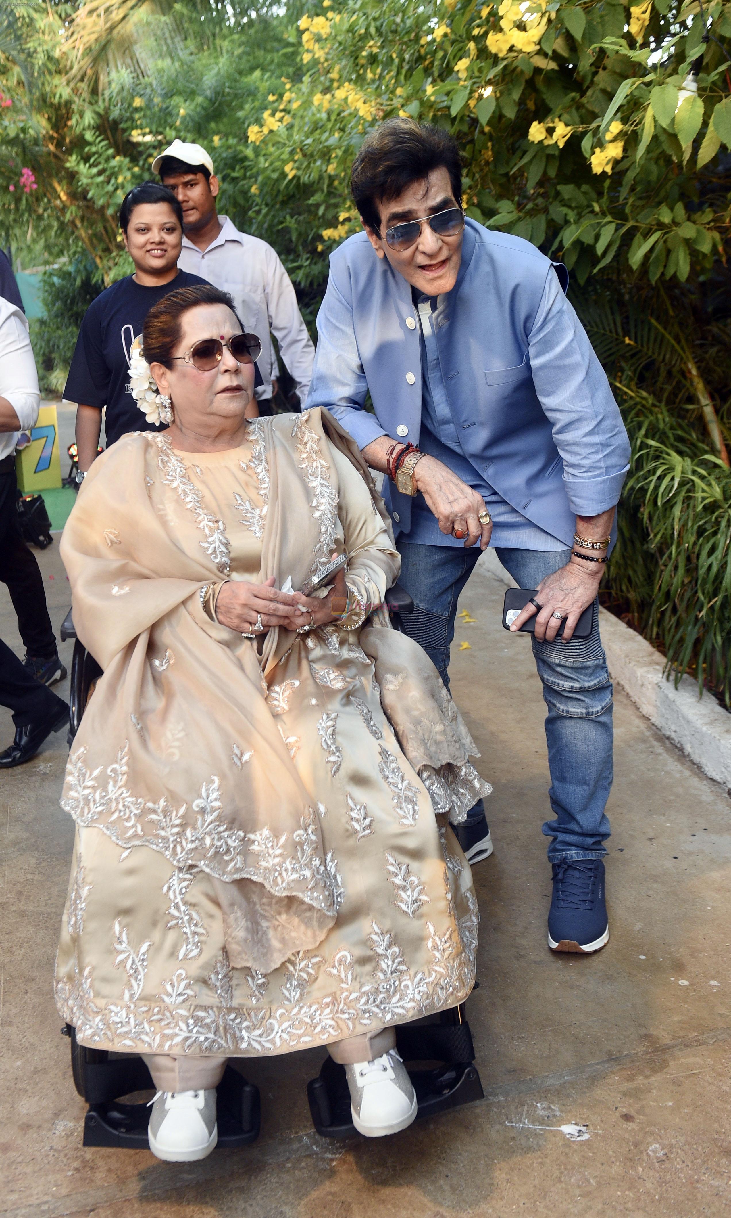 Shobha Kapoor and Jeetendra at Tusshar's son Laksshya Kapoor's 7th Birthday
