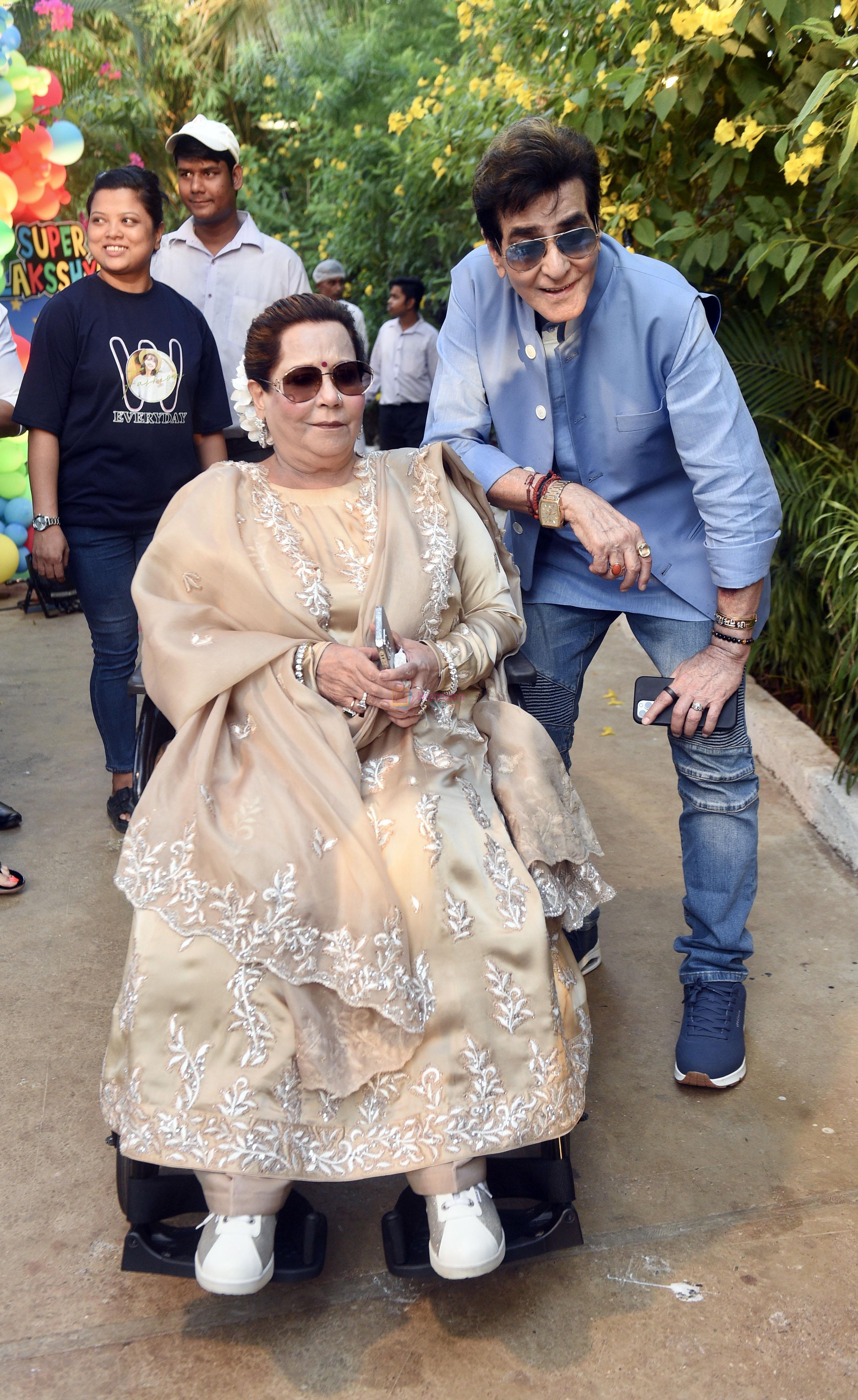 Shobha Kapoor and Jeetendra at Tusshar's son Laksshya Kapoor's 7th Birthday