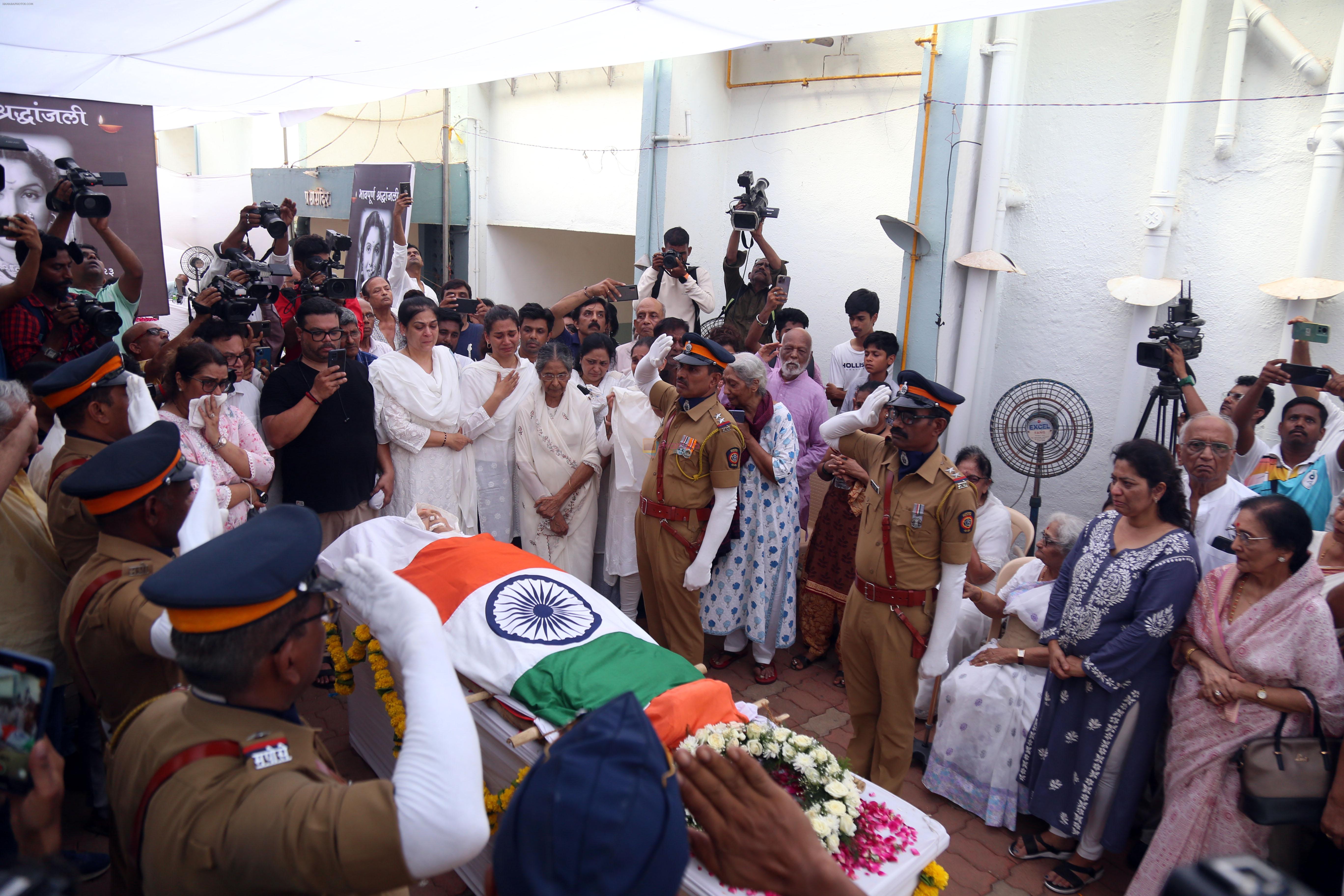 Guests gave final respects Sulochana Latkar at her house
