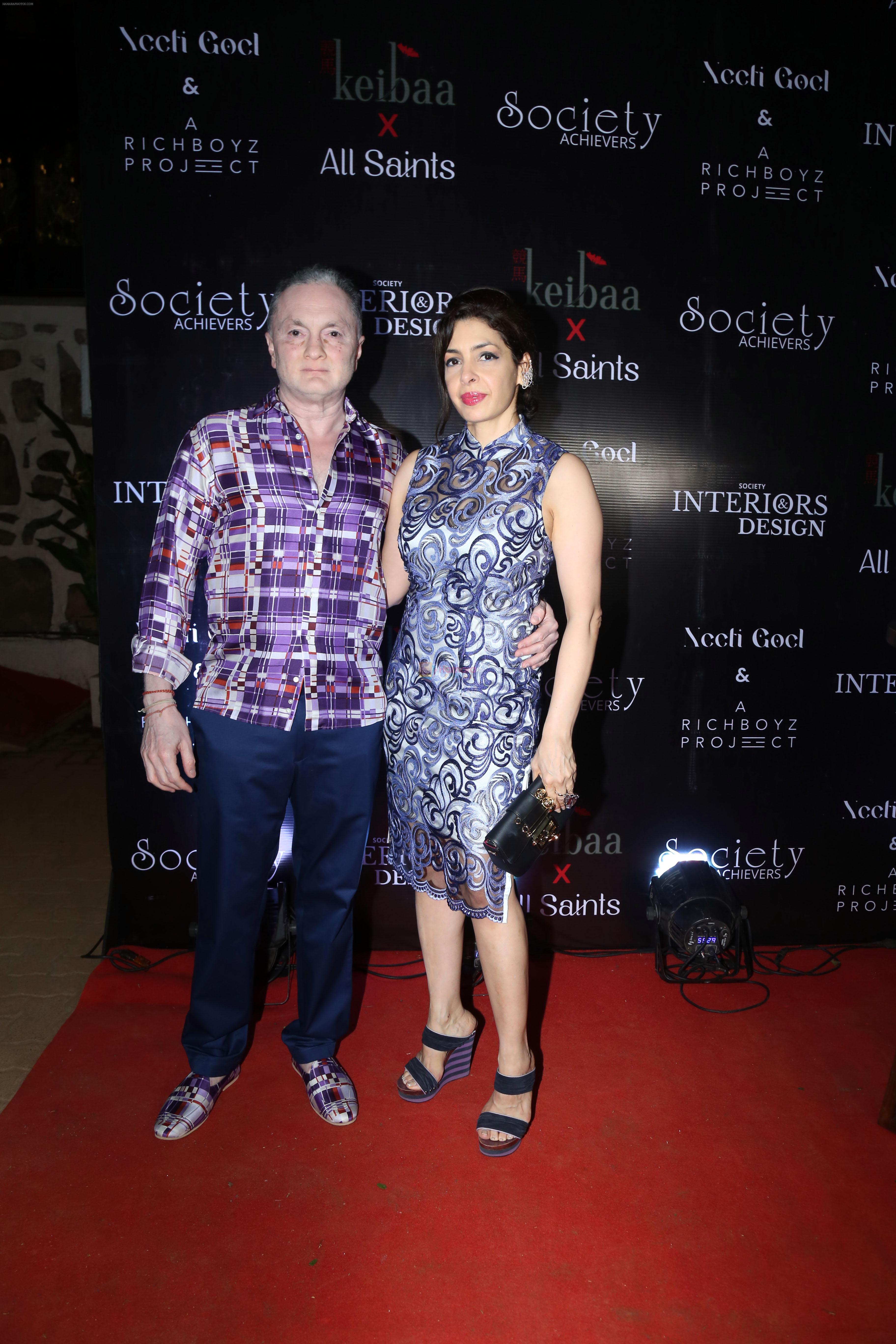 Gautam Singhania with wife Nawaz Modi Singhania at the ReOpening of Keibaa X All Saints and Celebration of Society Achievers and Society Interiors and Design Magazine