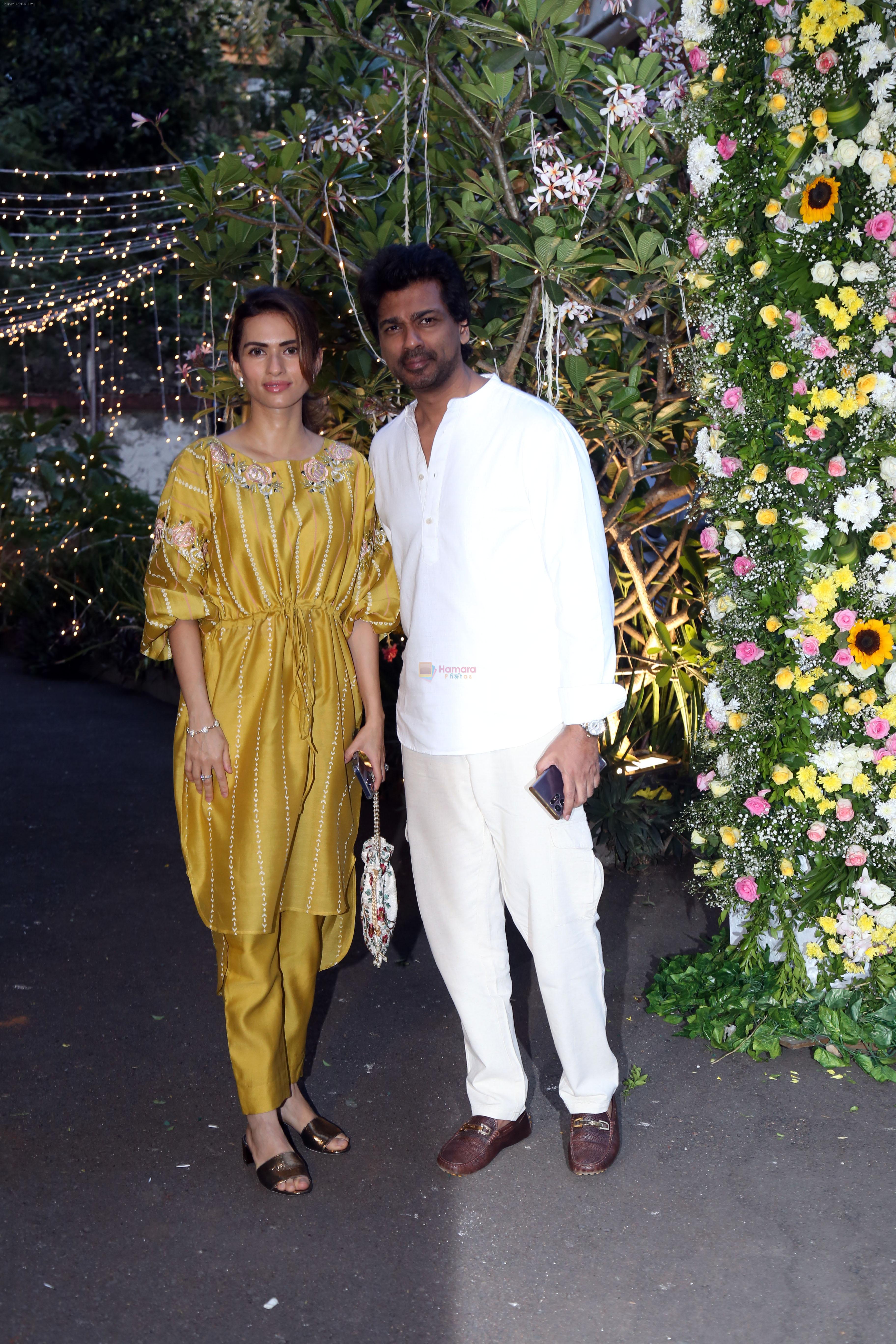 Gaurie Pandit and Nikhil Dwivedi at Madhu Mantena and Ira Trivedi Mehendi Ceremony