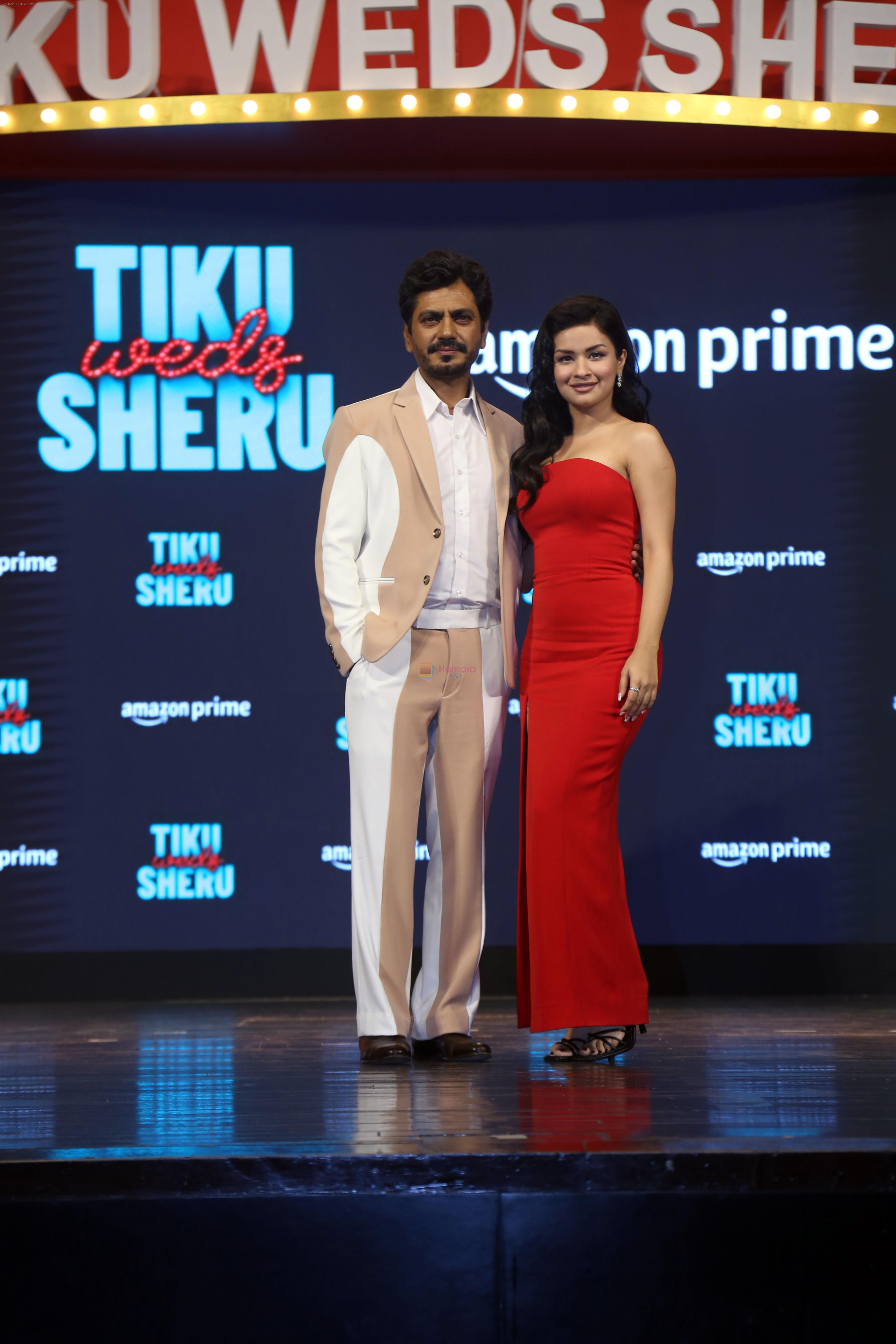 Nawazuddin Siddiqui, Avneet Kaur at the trailer launch of film Tiku Weds Sheru on 14 Jun 2023