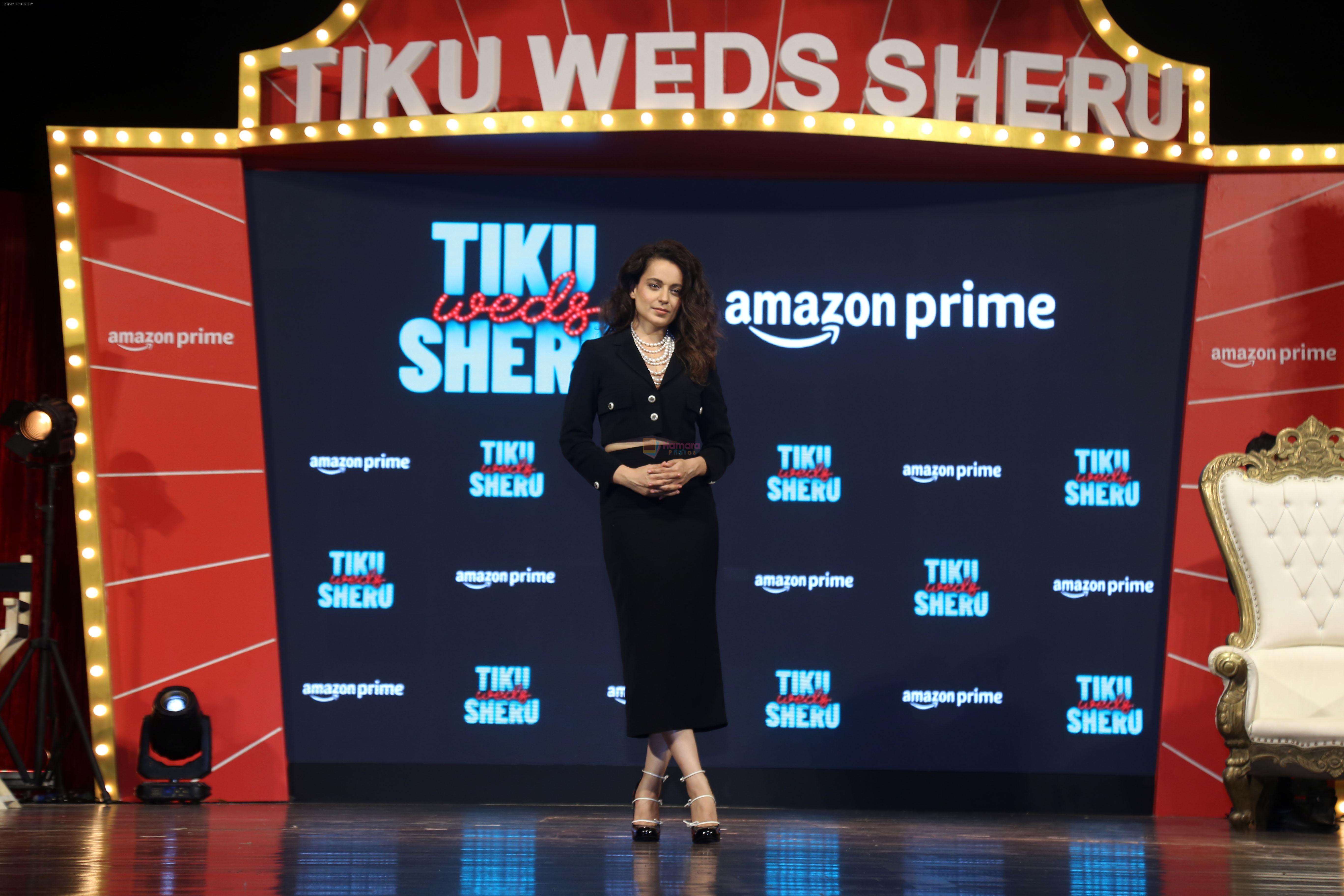 Kangana Ranaut at the trailer launch of film Tiku Weds Sheru on 14 Jun 2023