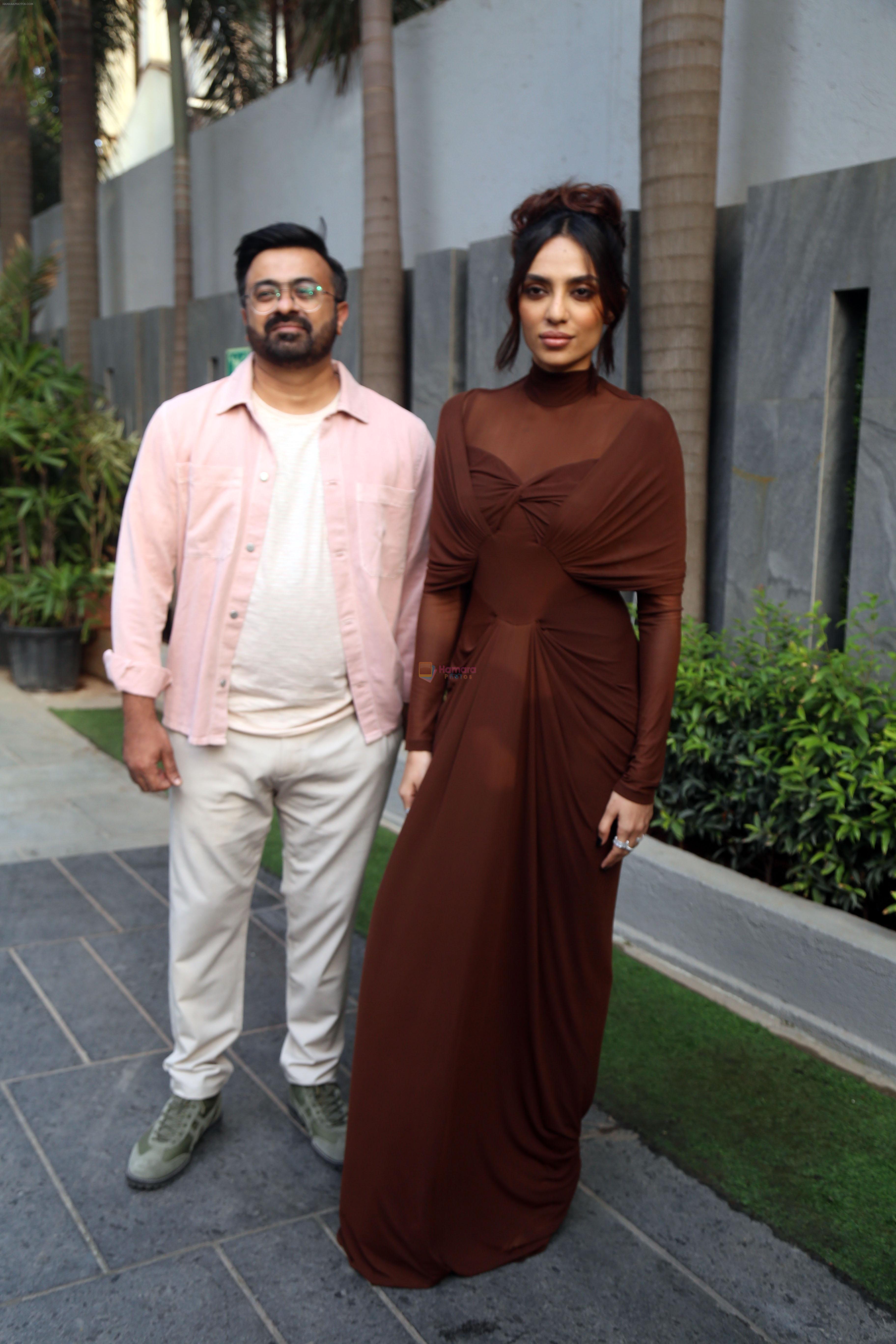 Sobhita Dhulipala and Sandeep Modi pose for the camera to promote The Night Manager Season 2 at Hyatt Centric in Juhu on 20 Jun 2023