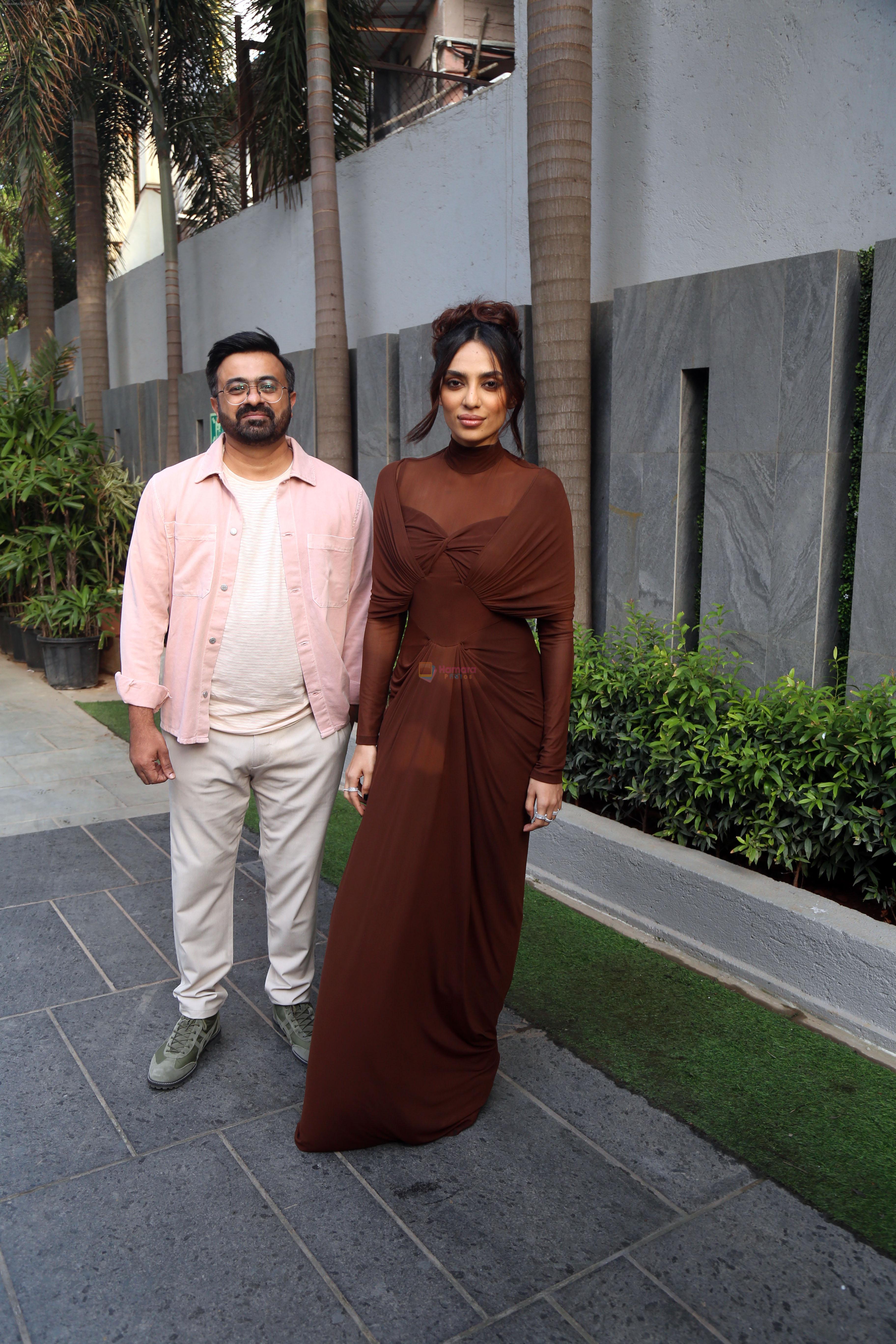 Sobhita Dhulipala and Sandeep Modi pose for the camera to promote The Night Manager Season 2 at Hyatt Centric in Juhu on 20 Jun 2023