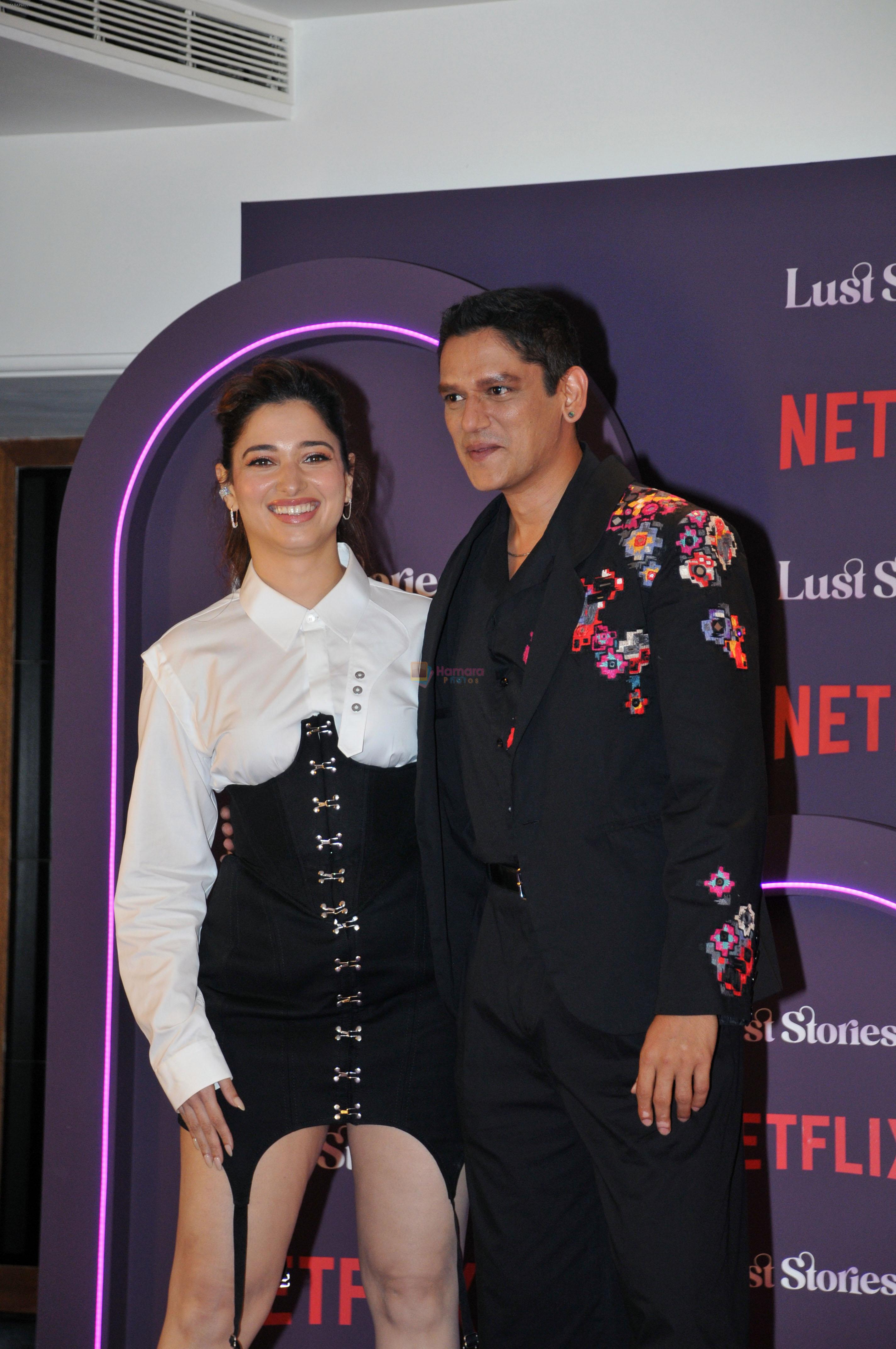 Tamanna Bhatia and Vijay Varma at the Screening of Lust Stories 2 at Taj Lands End in Bandra on 27 Jun 2023